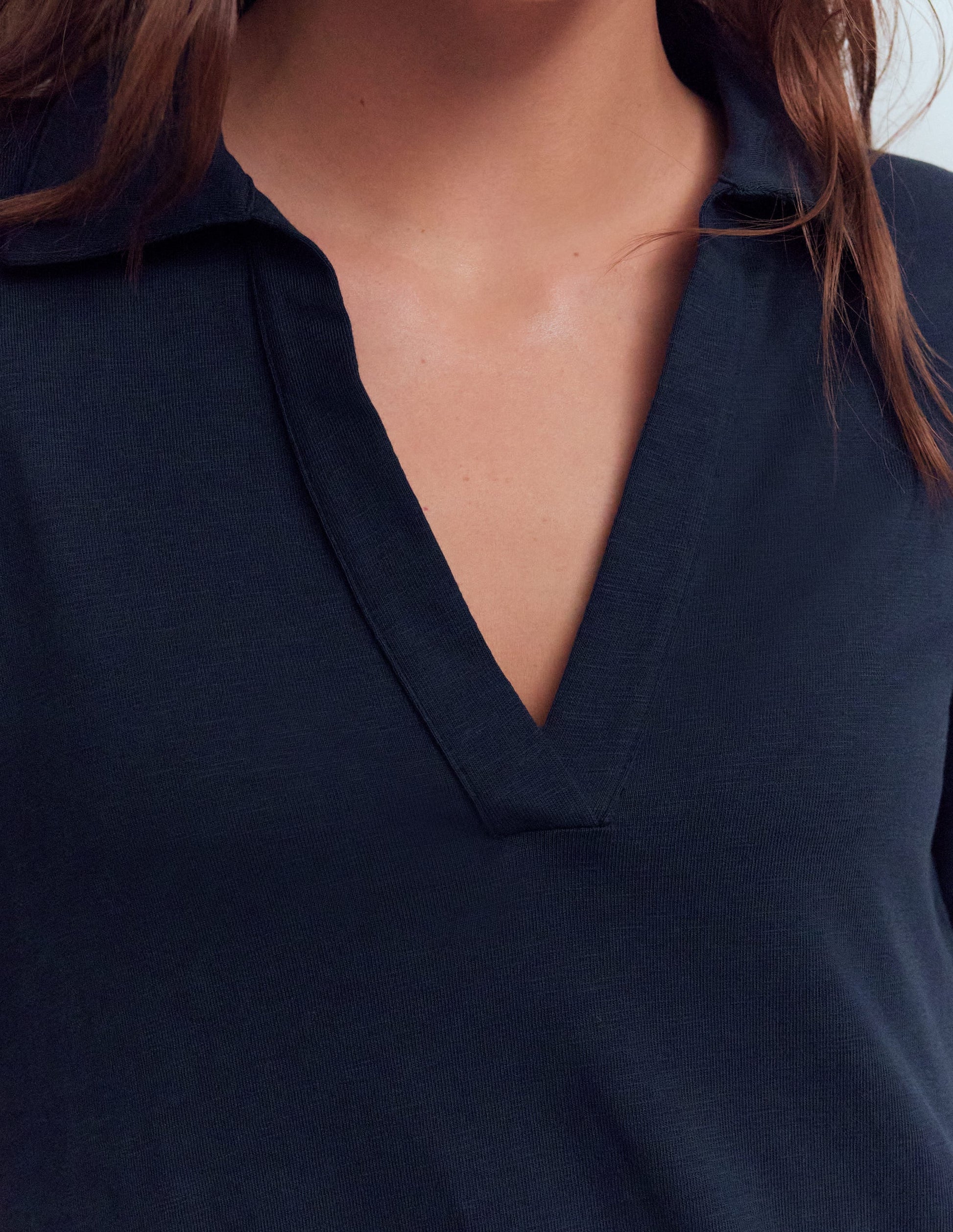 Tilda Jersey T-shirt Dress-Navy-2
