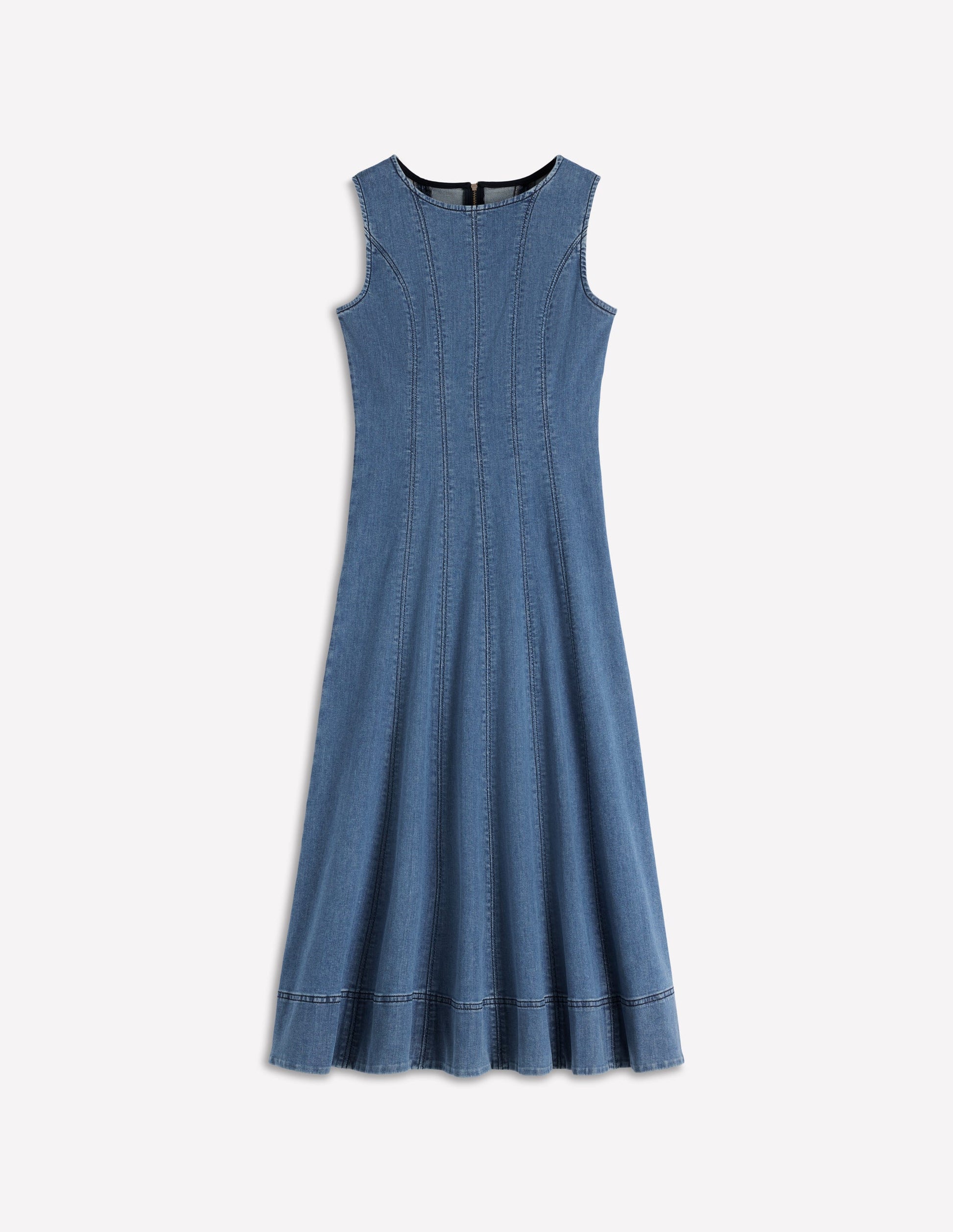Annet Denim Midi Dress-Mid Vintage-8