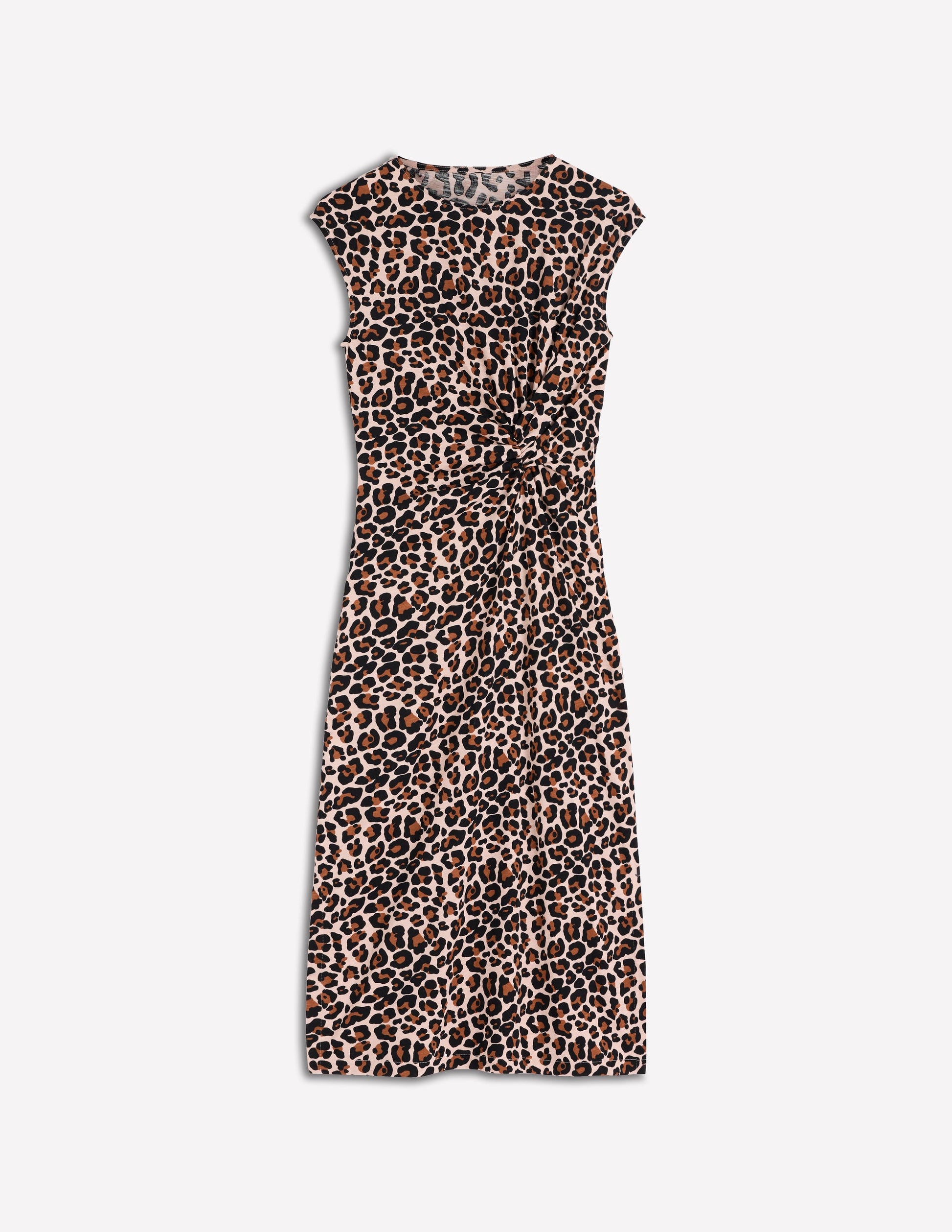 Delilah Twist Midi Dress-Almond Milk, Cheetah Pop-10