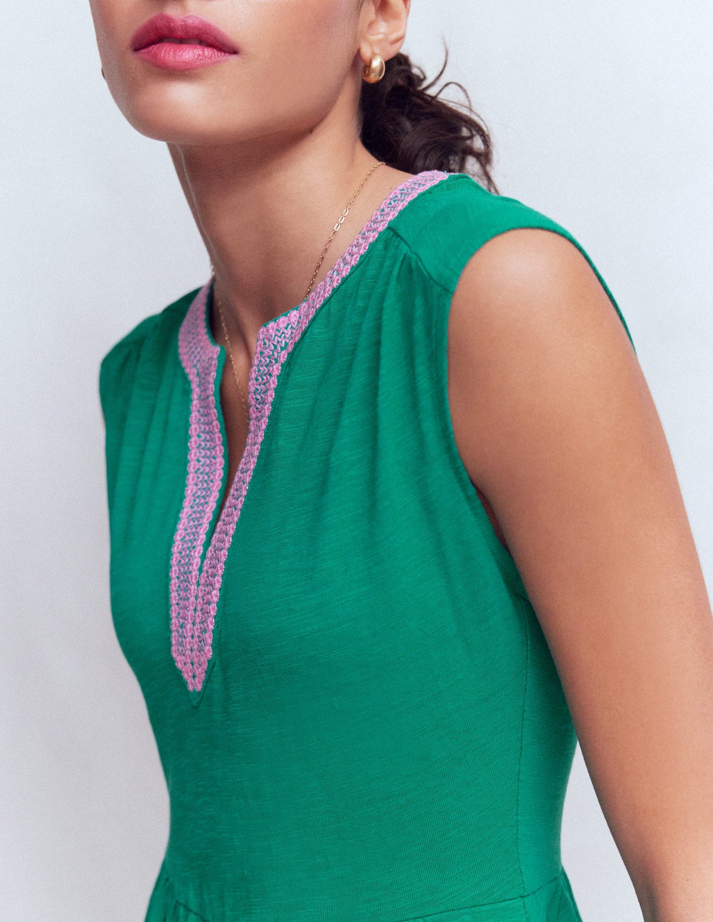 May Jersey Short Dress-Deep Teal