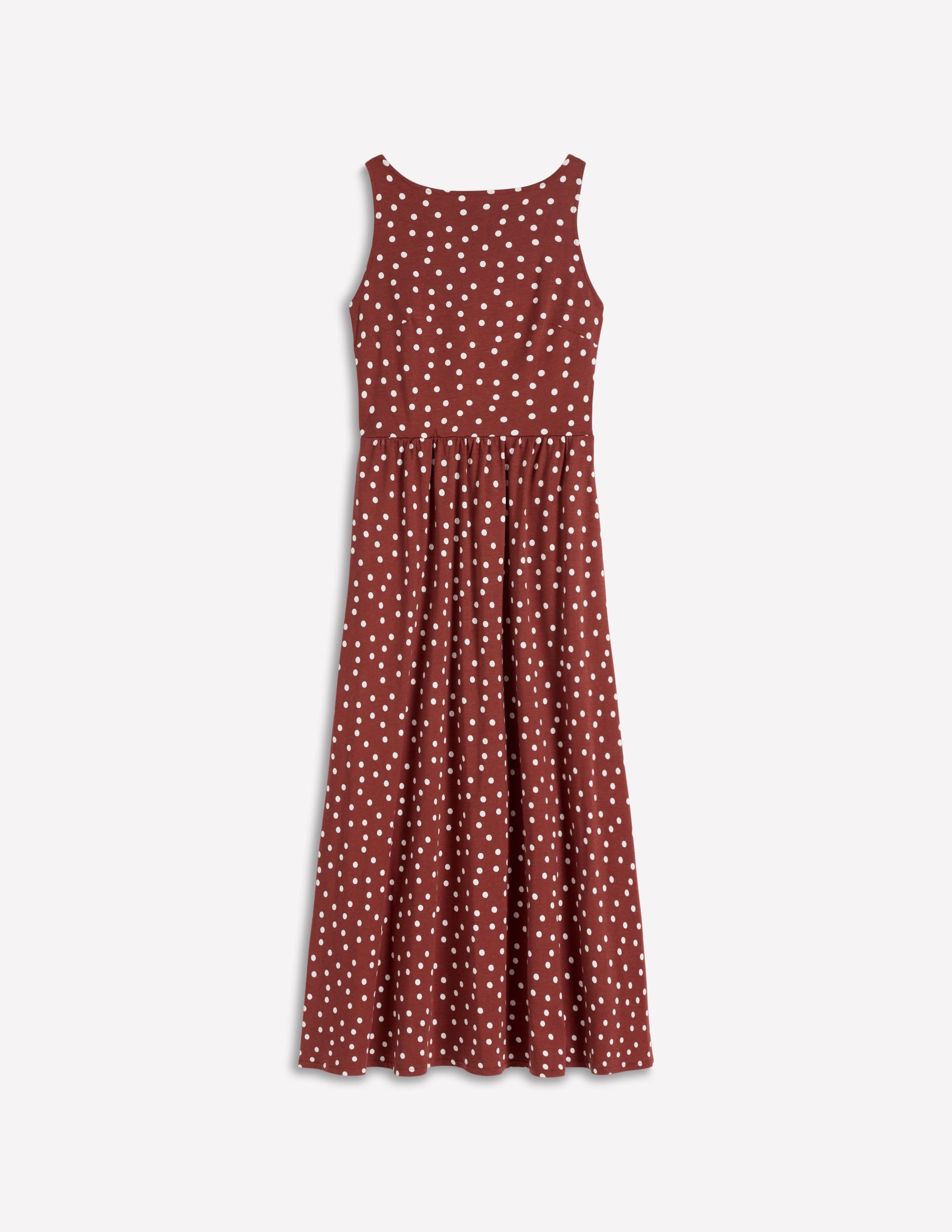 Saoirse Smock Back Dress-Roasted Brown, Painted Dot - Image 6