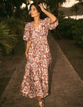 Irene Occasion Dress-Almond Milk, Paisley Frenzy