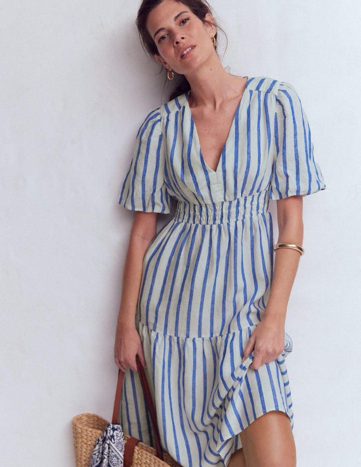 Women's Linen Midi Dresses | Boden Global Women's Linen Midi Dresses | Boden Global
