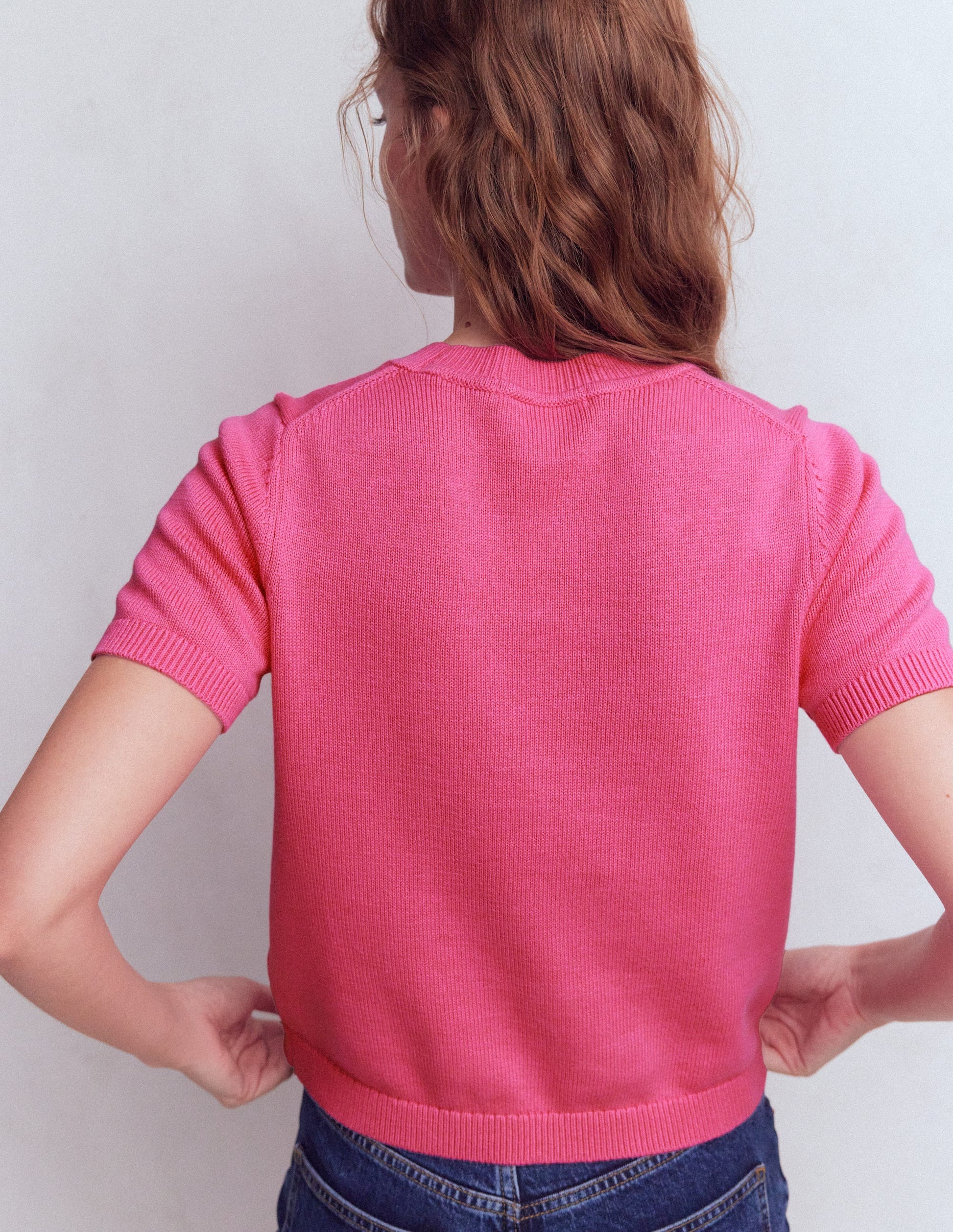 Embellished T-Shirt-Pink Punch-3
