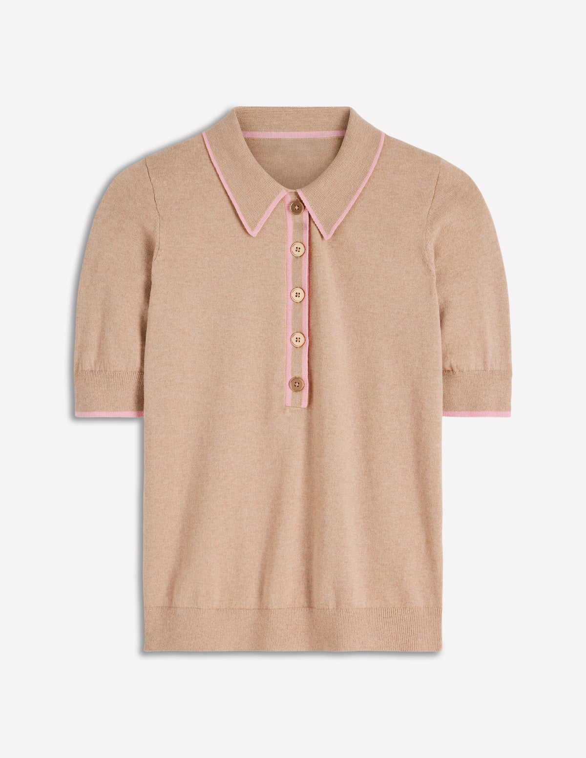Liz Henley T-Shirt-Chinchilla Melange - Image 6