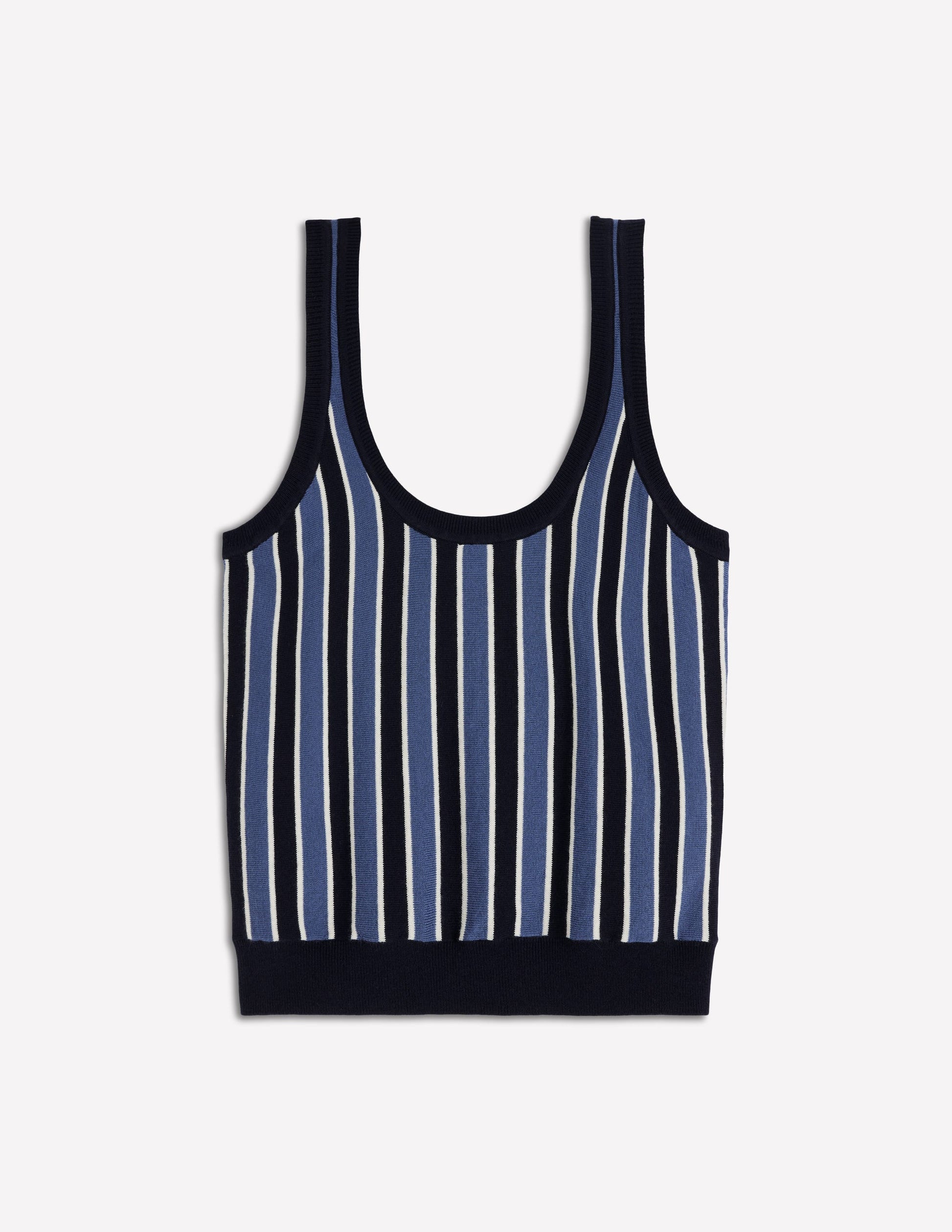 Liz Knitted Tank-True Navy Stripe-6