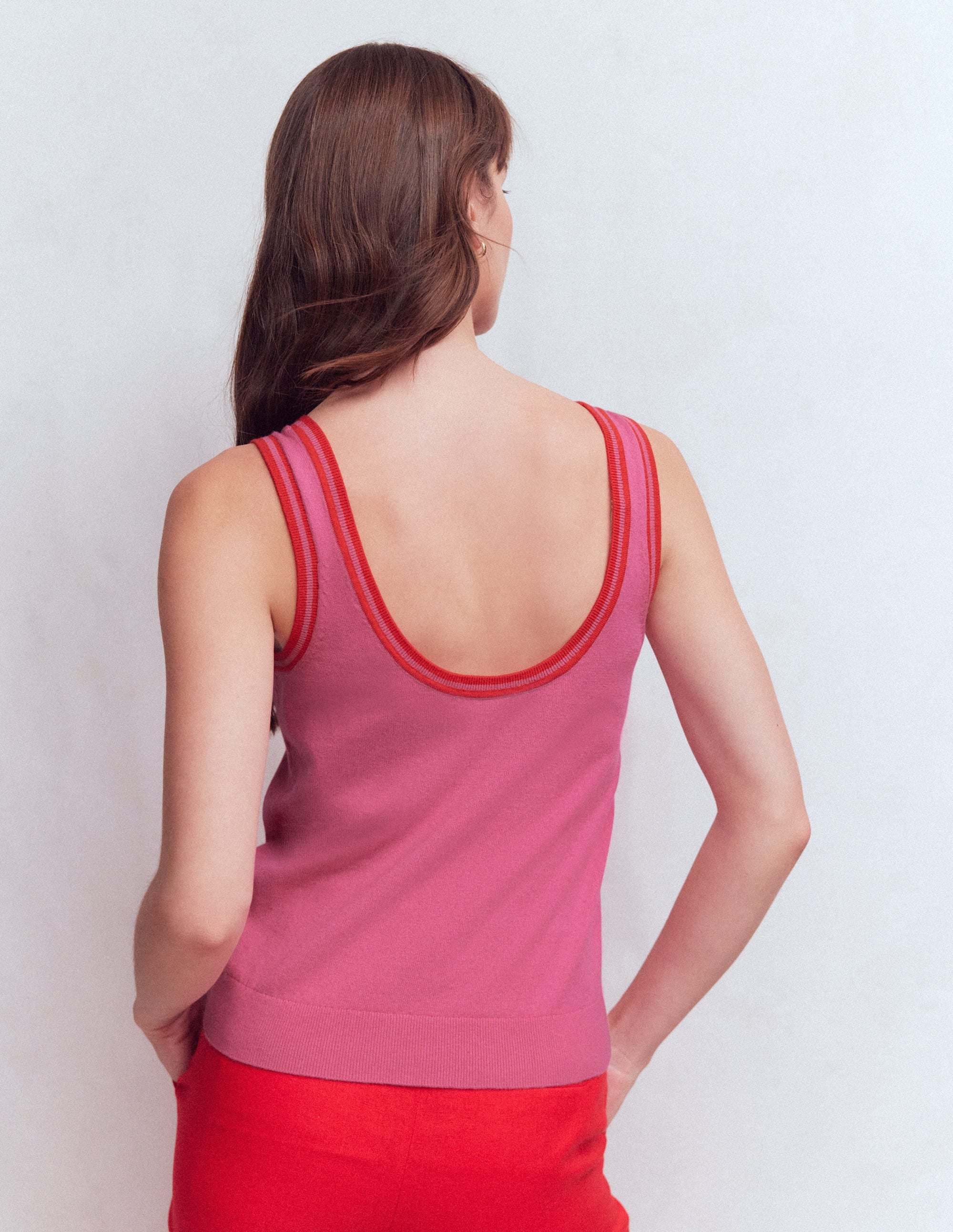 Liz Knitted Tank-Pink - Image 3