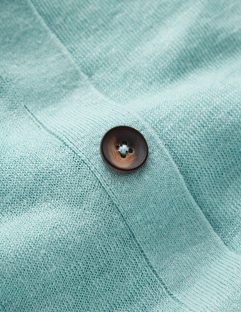 Agnes Linen Button T-Shirt-Seamist Blue-9