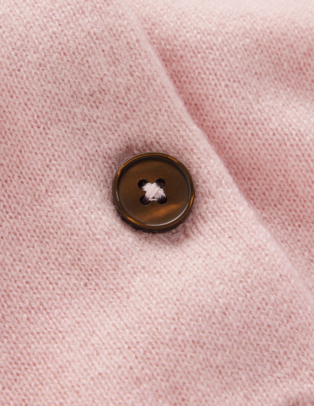 Cropped Cashmere Cardigan-Pale Pink - Image 6