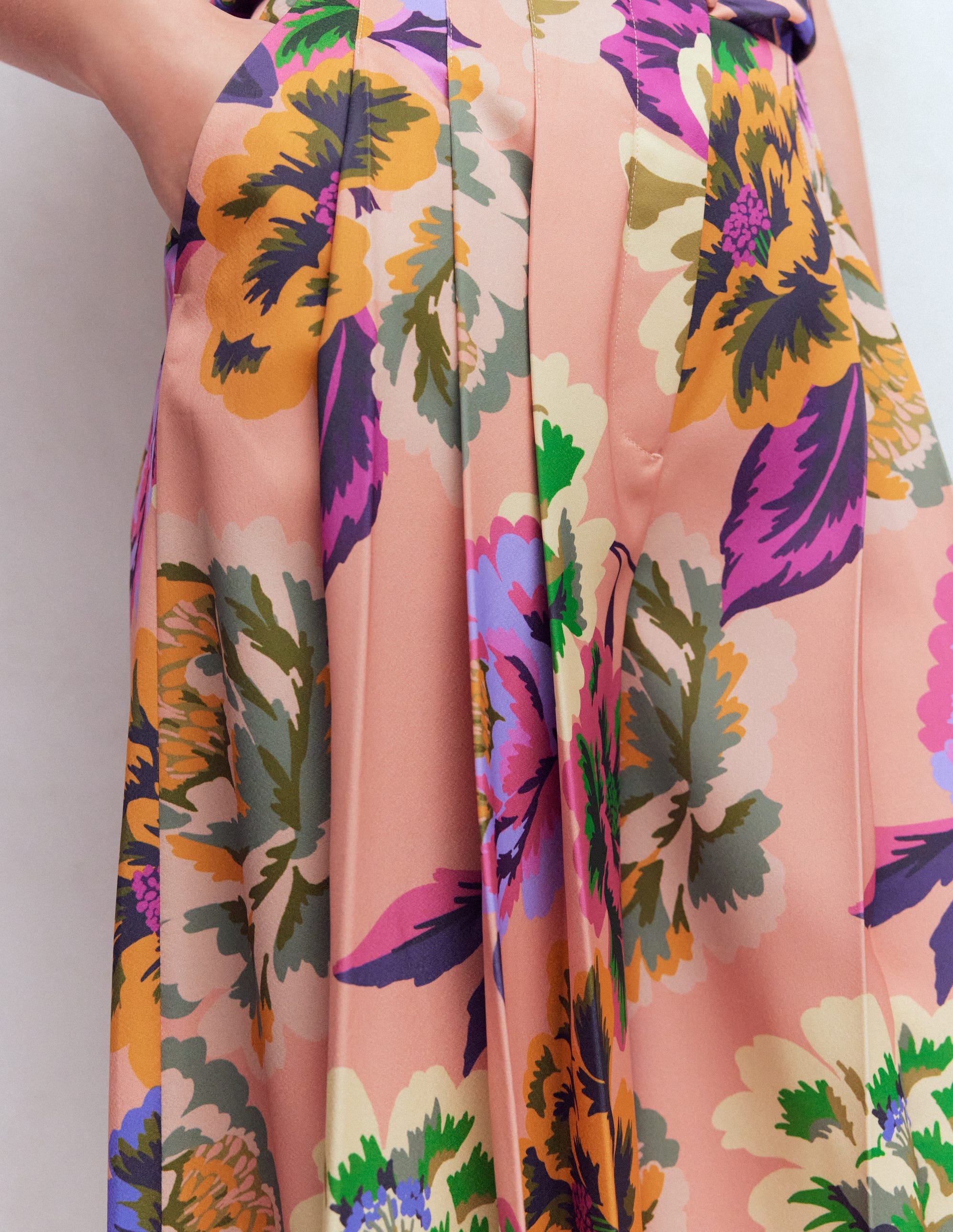 Regent Wide Leg Trousers-Multi, Opulent Blossom - Image 2