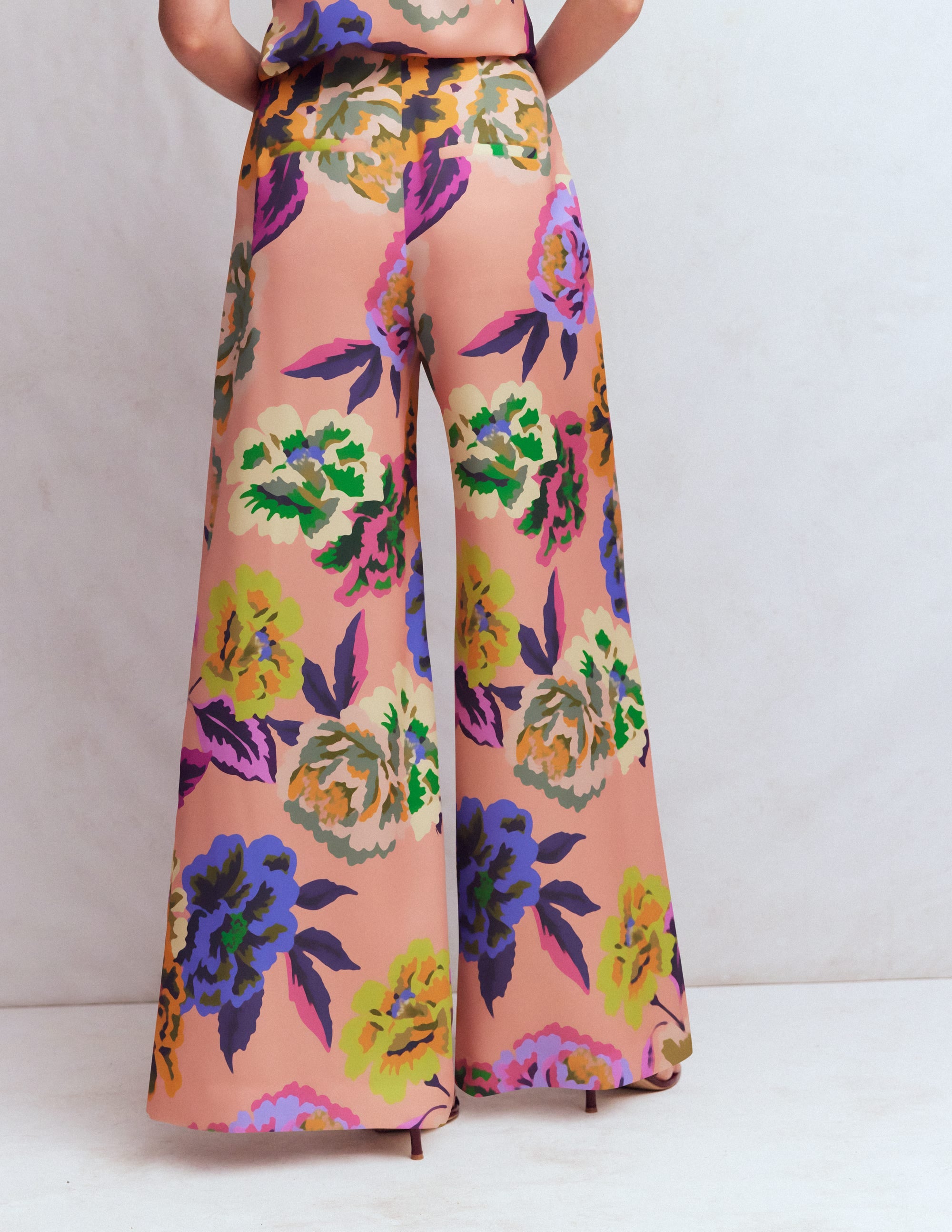 Regent Wide Leg Trousers-Multi, Opulent Blossom - Image 3