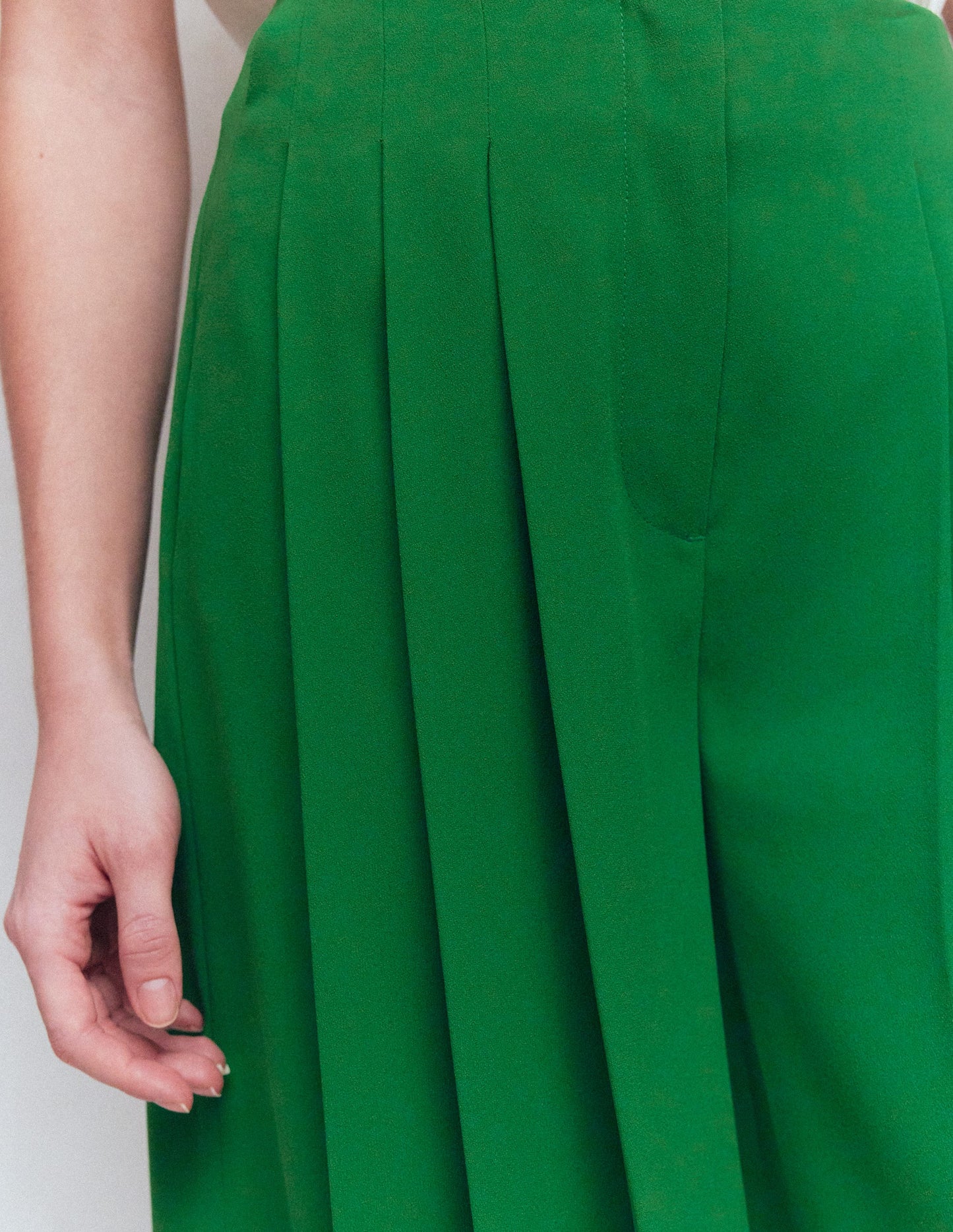 Regent Wide Leg Trousers-Rich Emerald