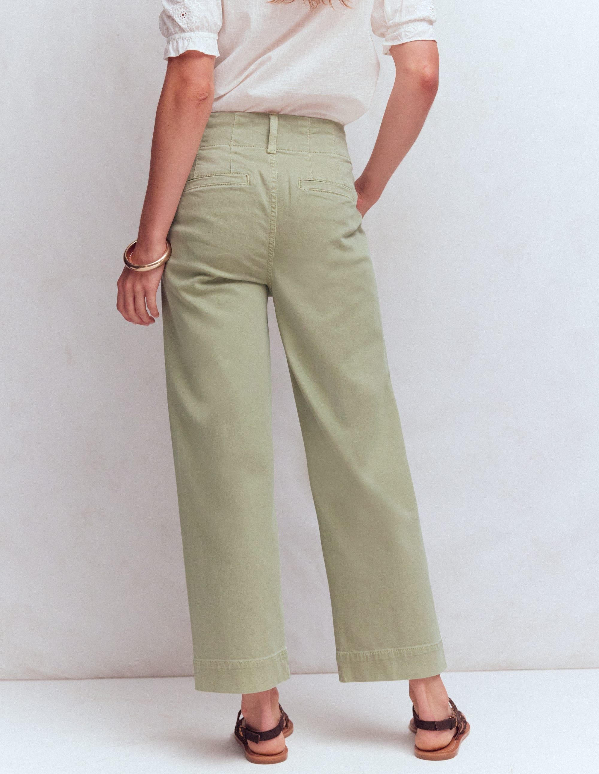 Primrose Cropped Jeans-Soft Green - Image 3