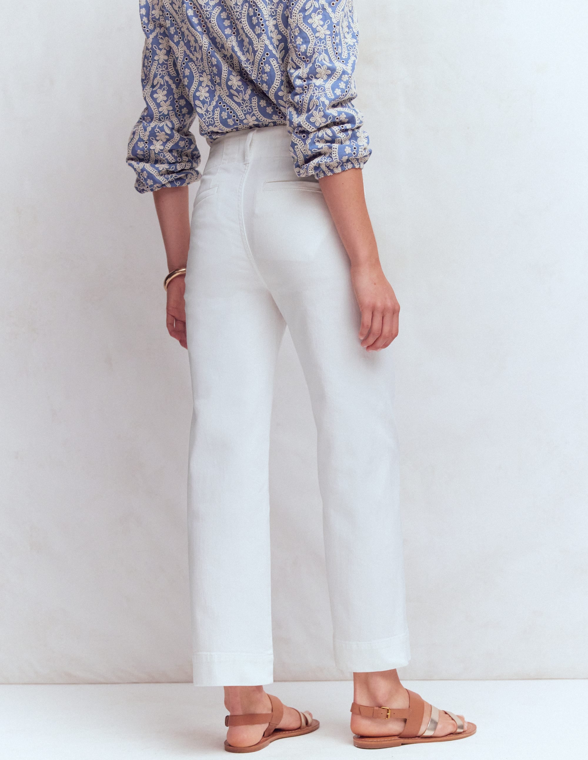 Primrose Cropped Jeans-White - Image 3