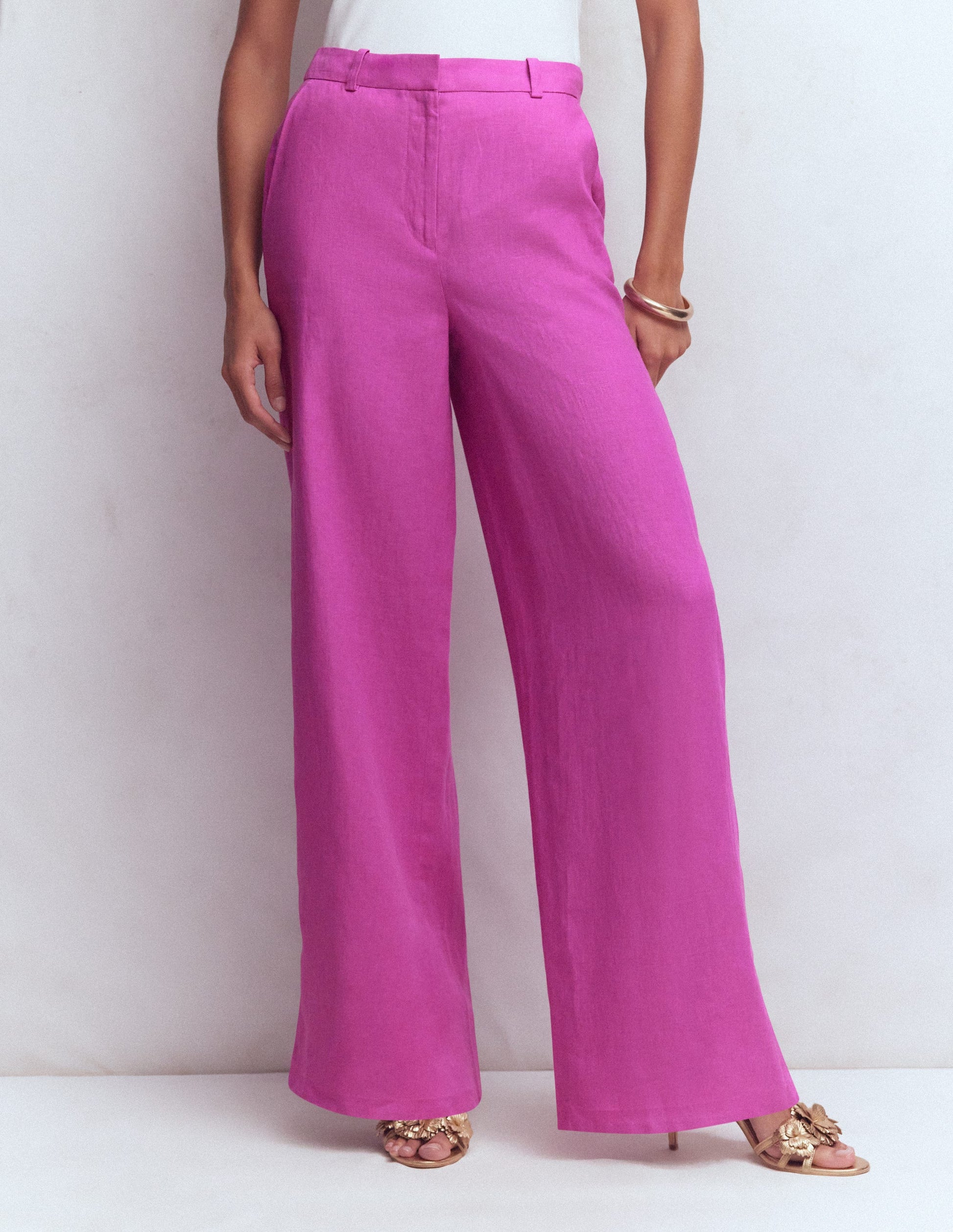 Belgravia Linen Trousers-Passion Flower-4
