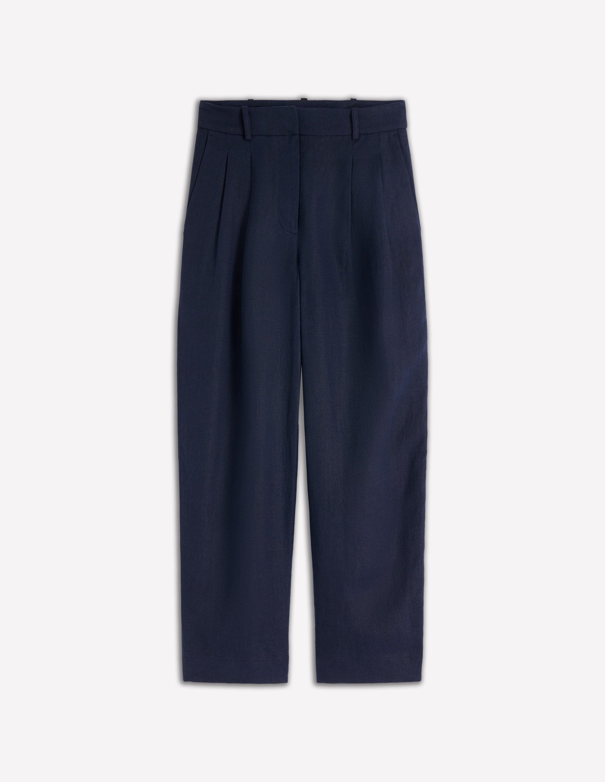 Bloomsbury Linen Trousers-Navy-6