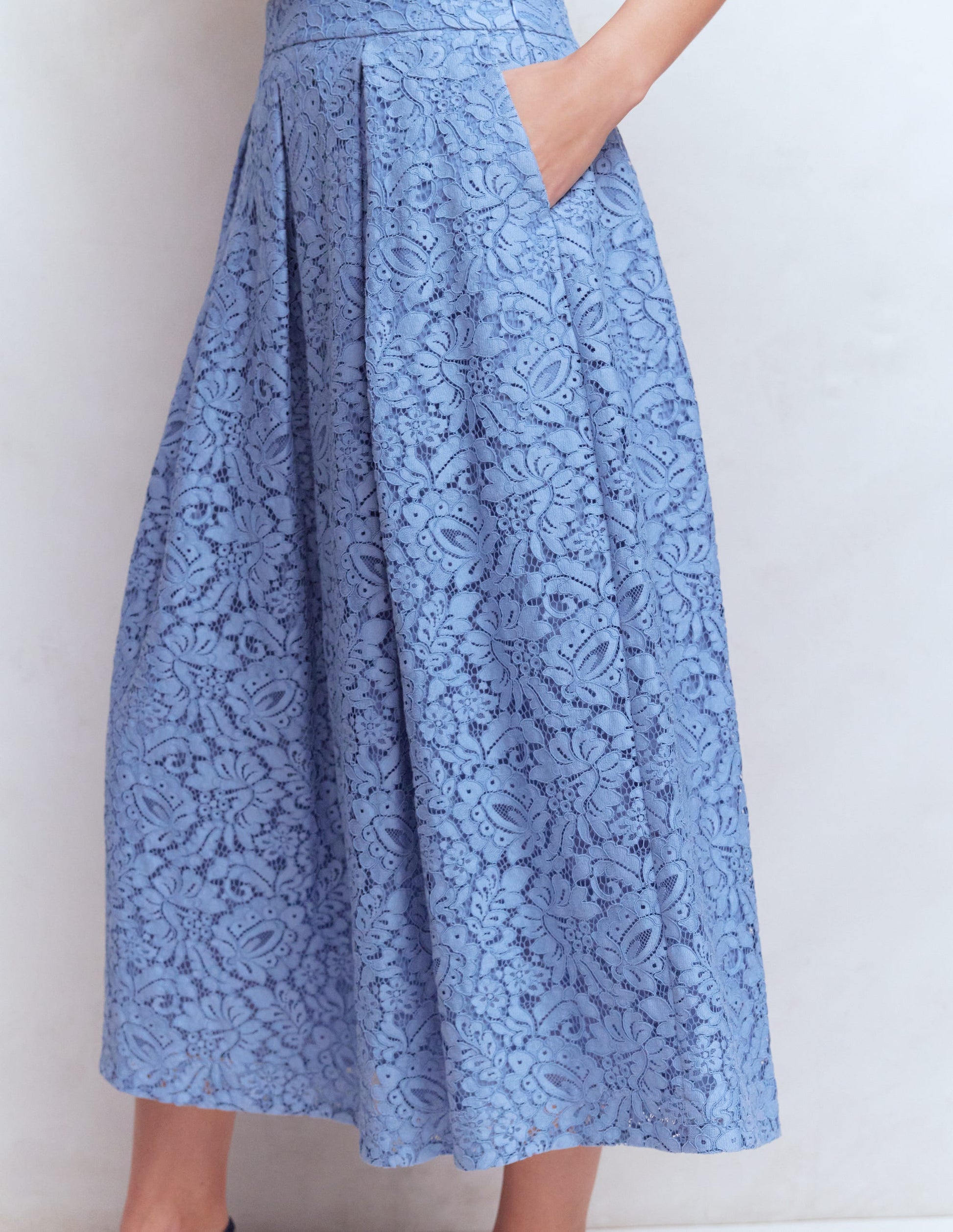Verity Lace Skirt-Cornflower Blue-5
