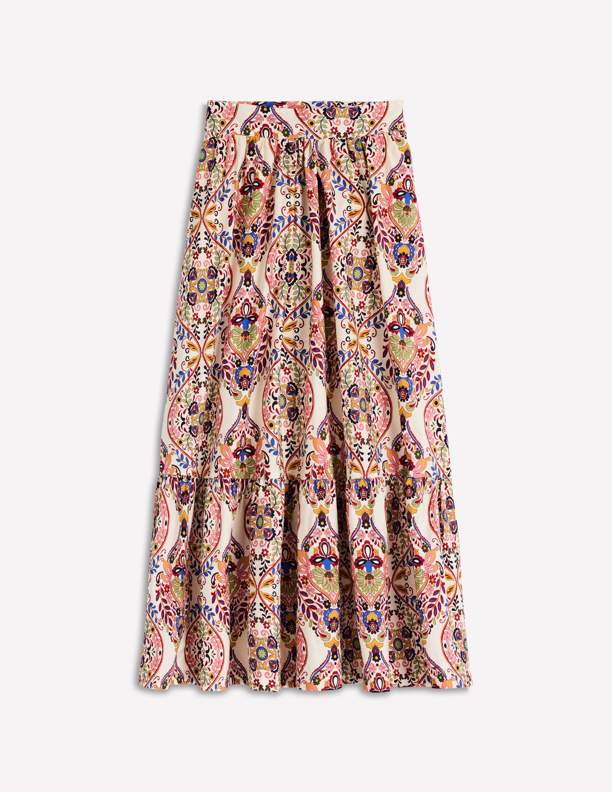 Abigail Poplin Maxi Skirt-Multi, Enchanted Gardenia - Image 6