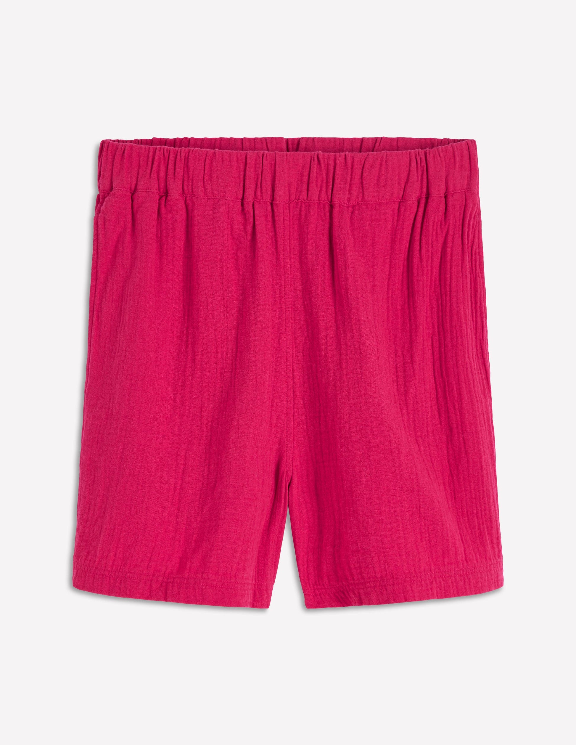 Pull On Double Cloth Shorts-Pomegranate-6