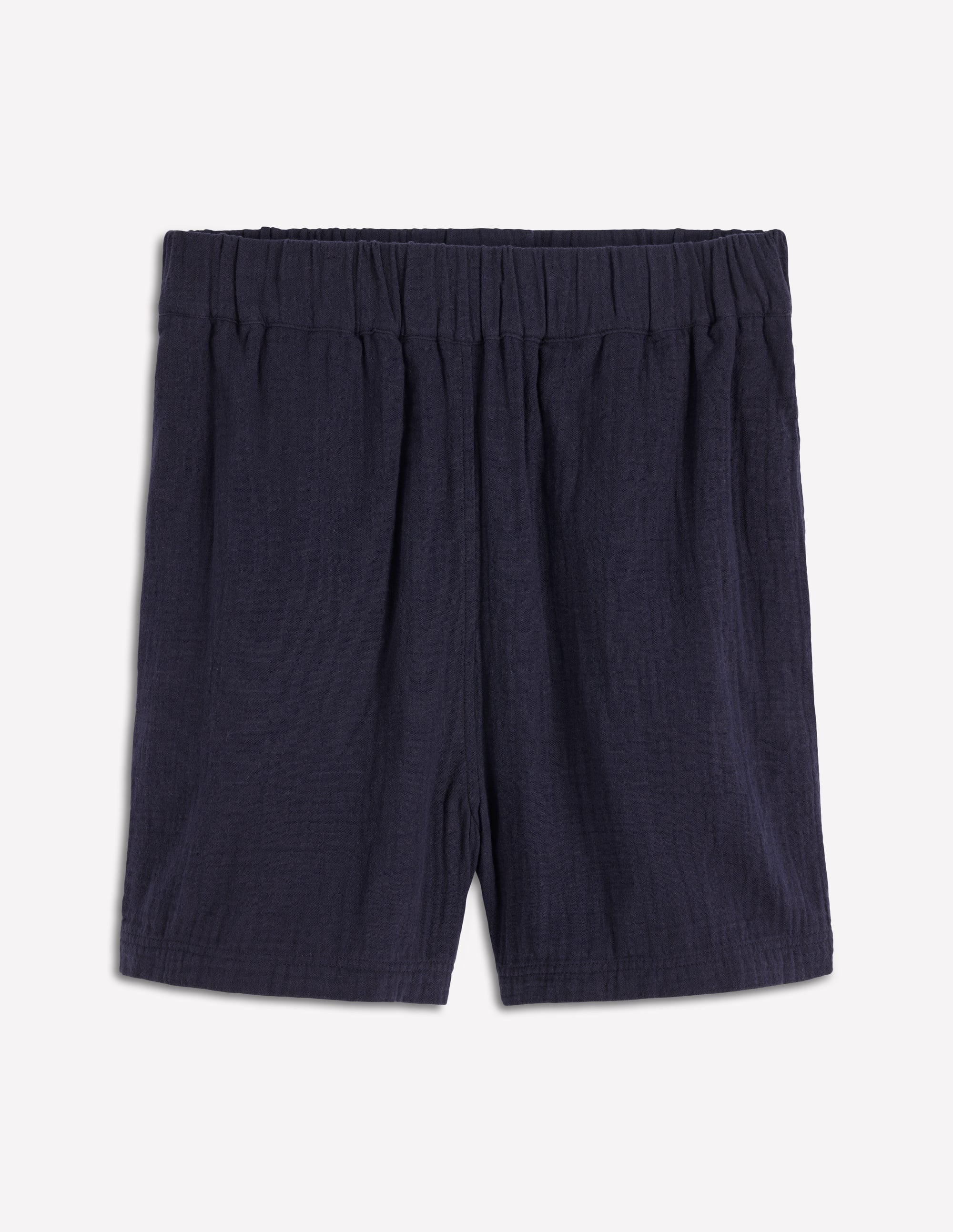 Pull On Double Cloth Shorts-Navy - Image 6