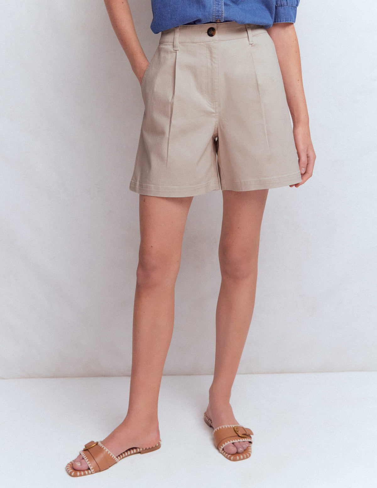 Chino Shorts-Almond Milk - Image 5