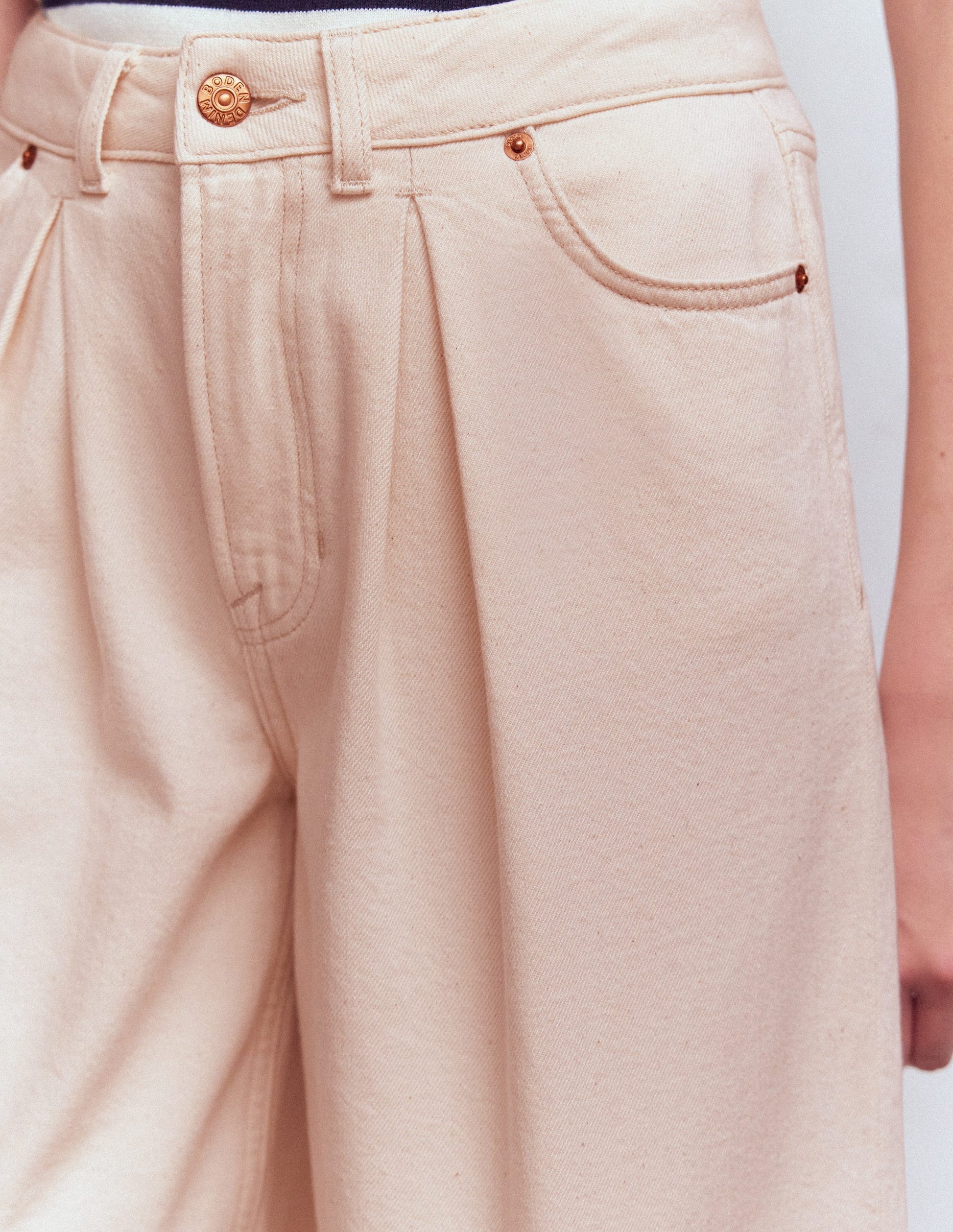 Denim Bermuda Short-Ecru-2
