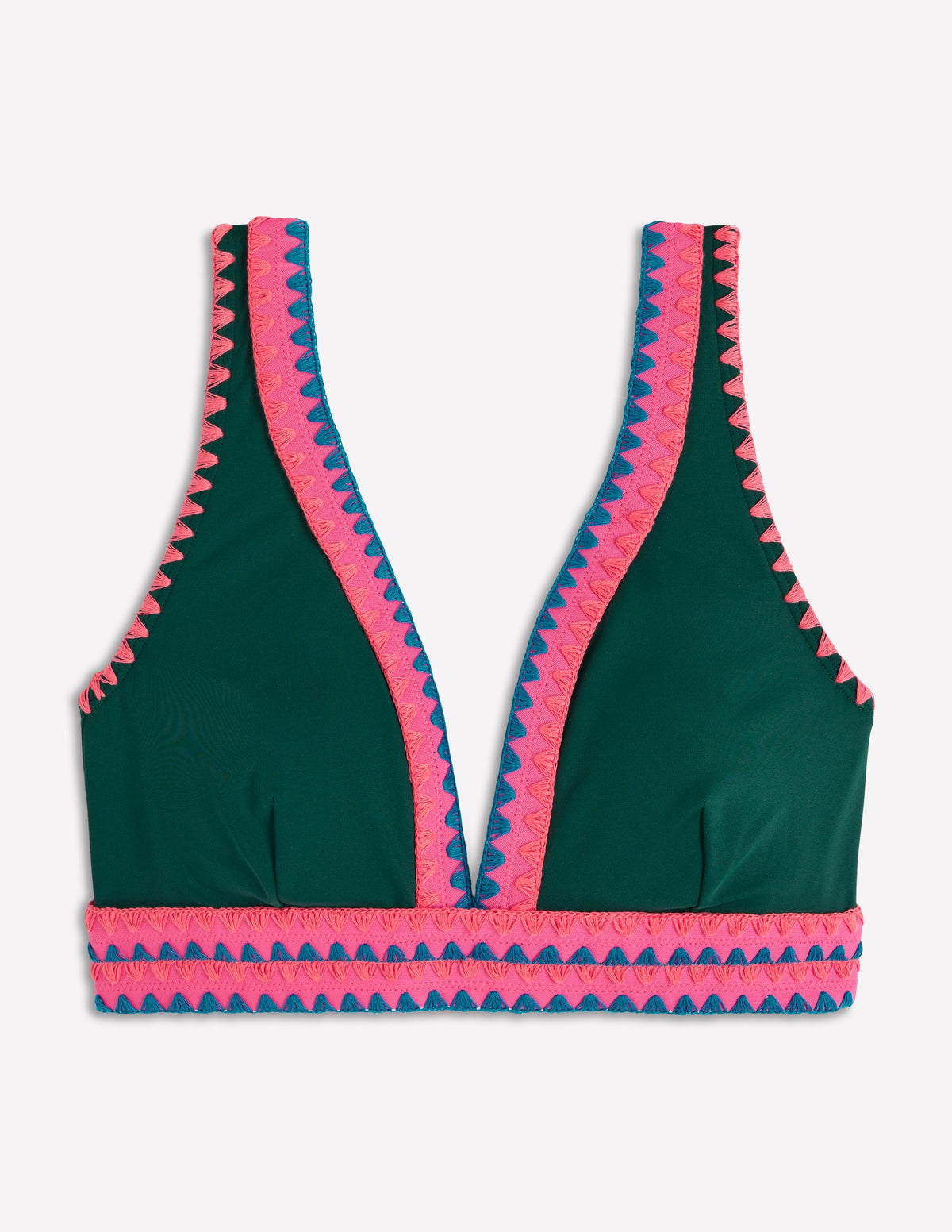 Porto V-neck Bikini Top-Mangrove, Embroidery - Image 7