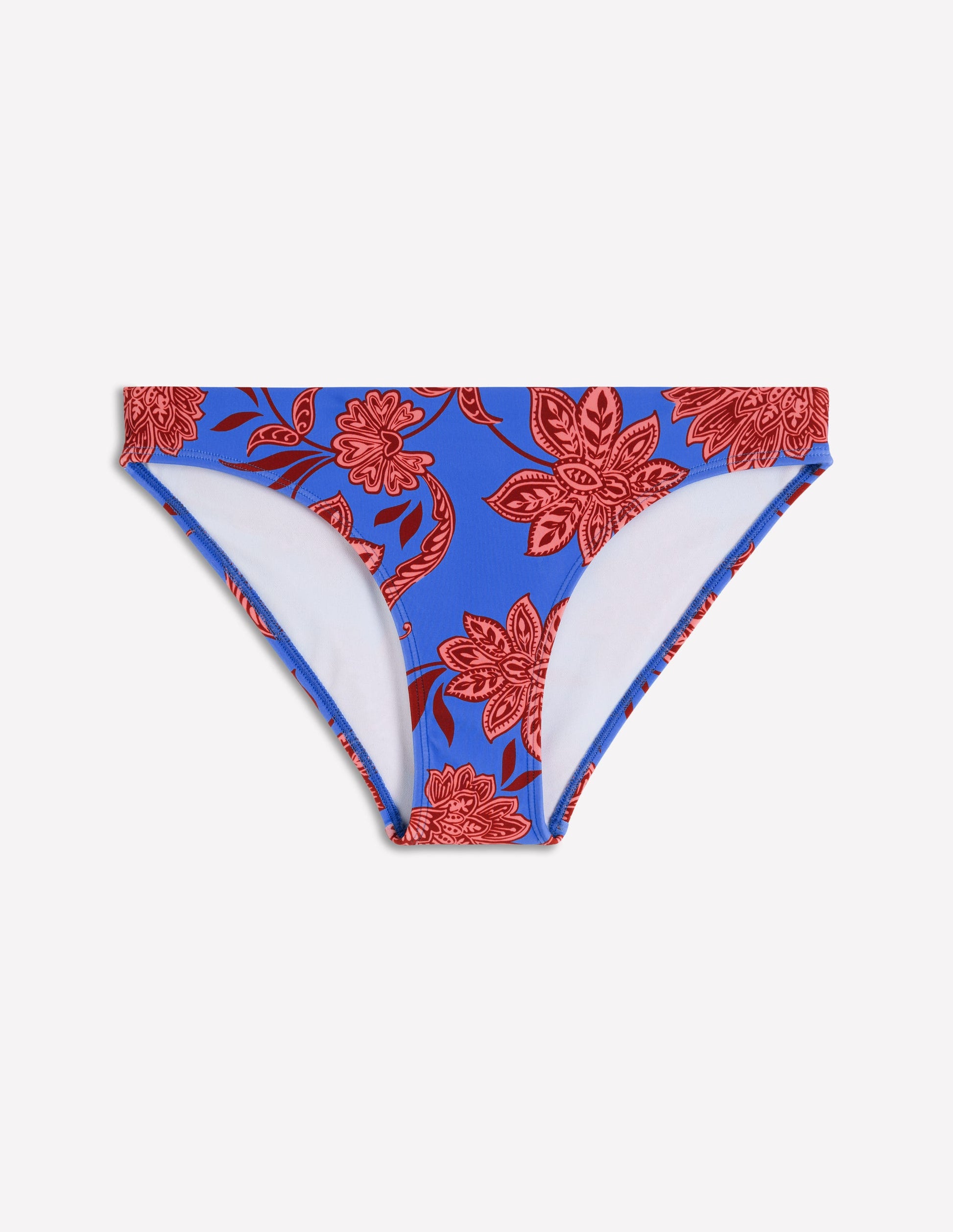 Classic Bikini Bottoms-Blue, Elegant Blossom-5