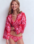 Porto Bikini Bottoms-Red, Ornamental Garden