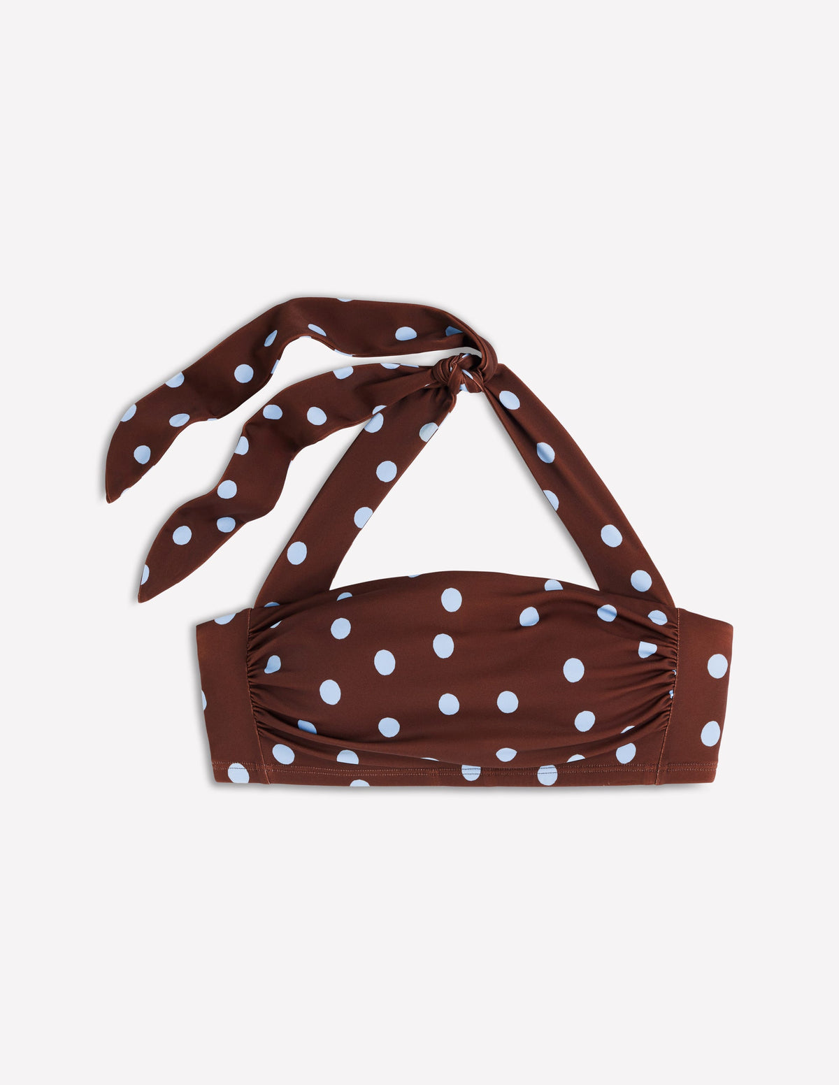 Kythira Ruched Bikini Top-Brown Spot - Image 7