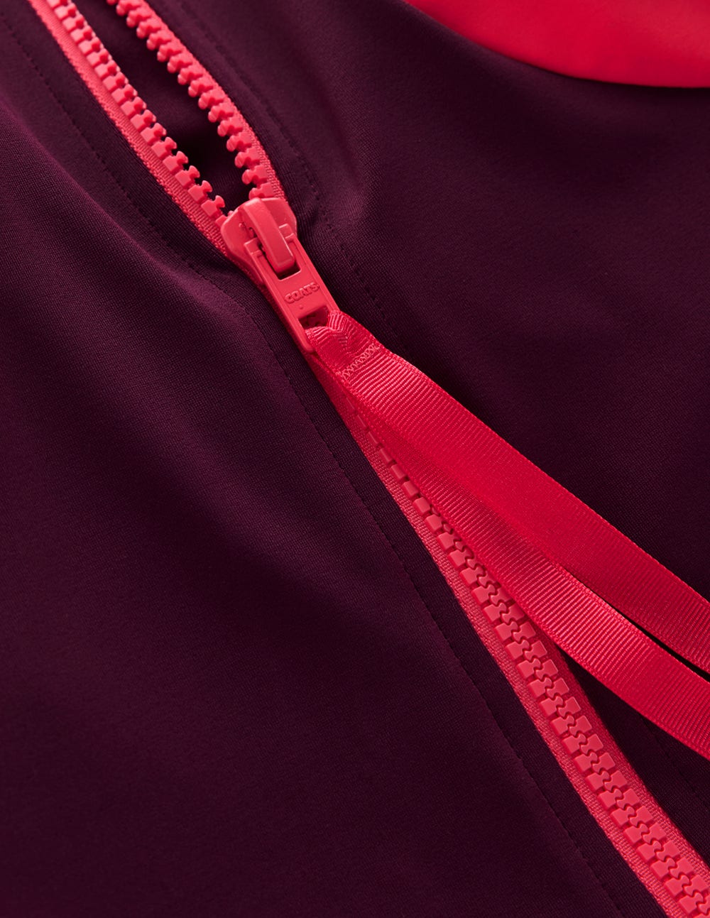 Sporty High Neck Swimsuit-Purple, Colourblock-7