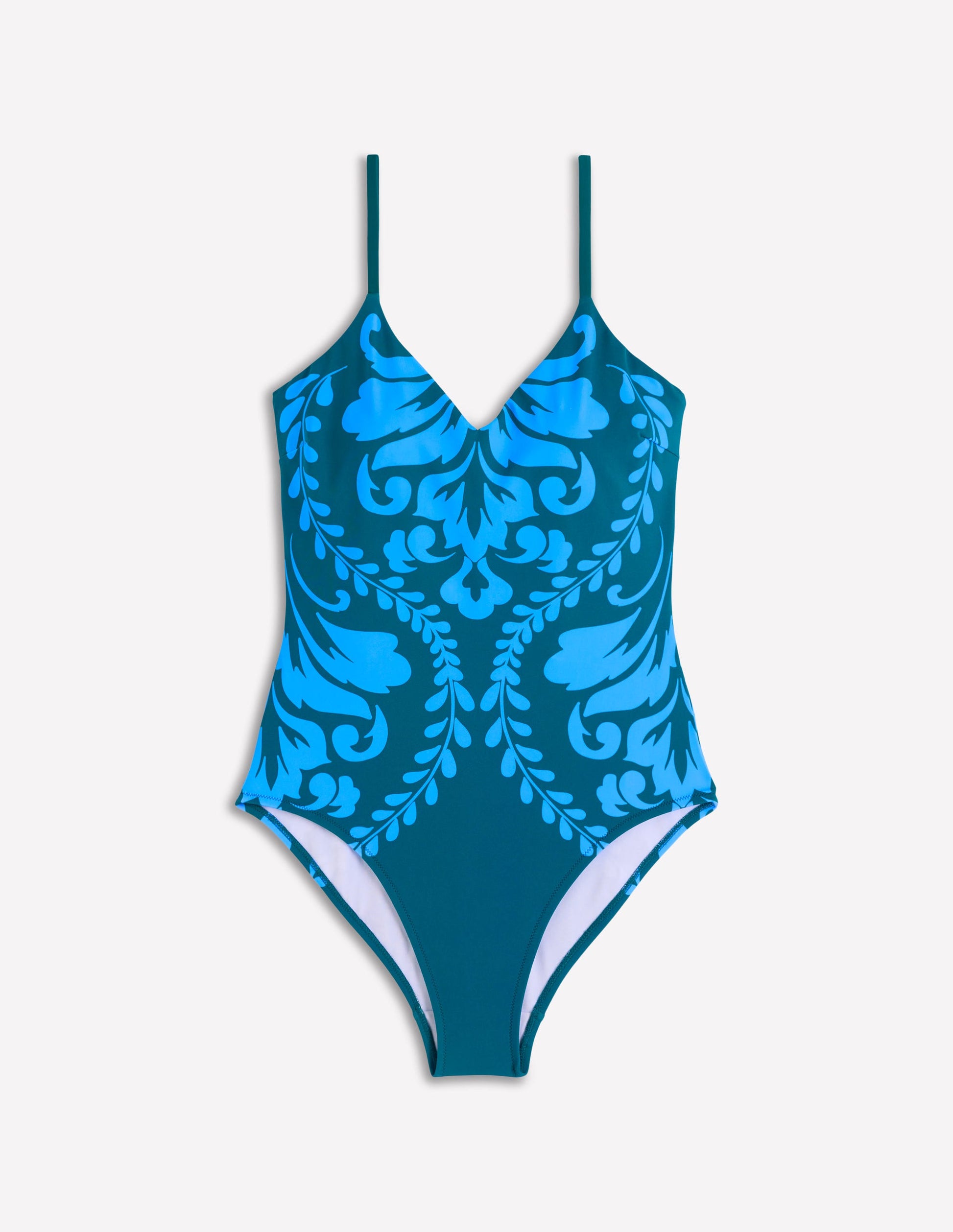 Palermo V Swimsuit-Green, Decorative Lattice-7
