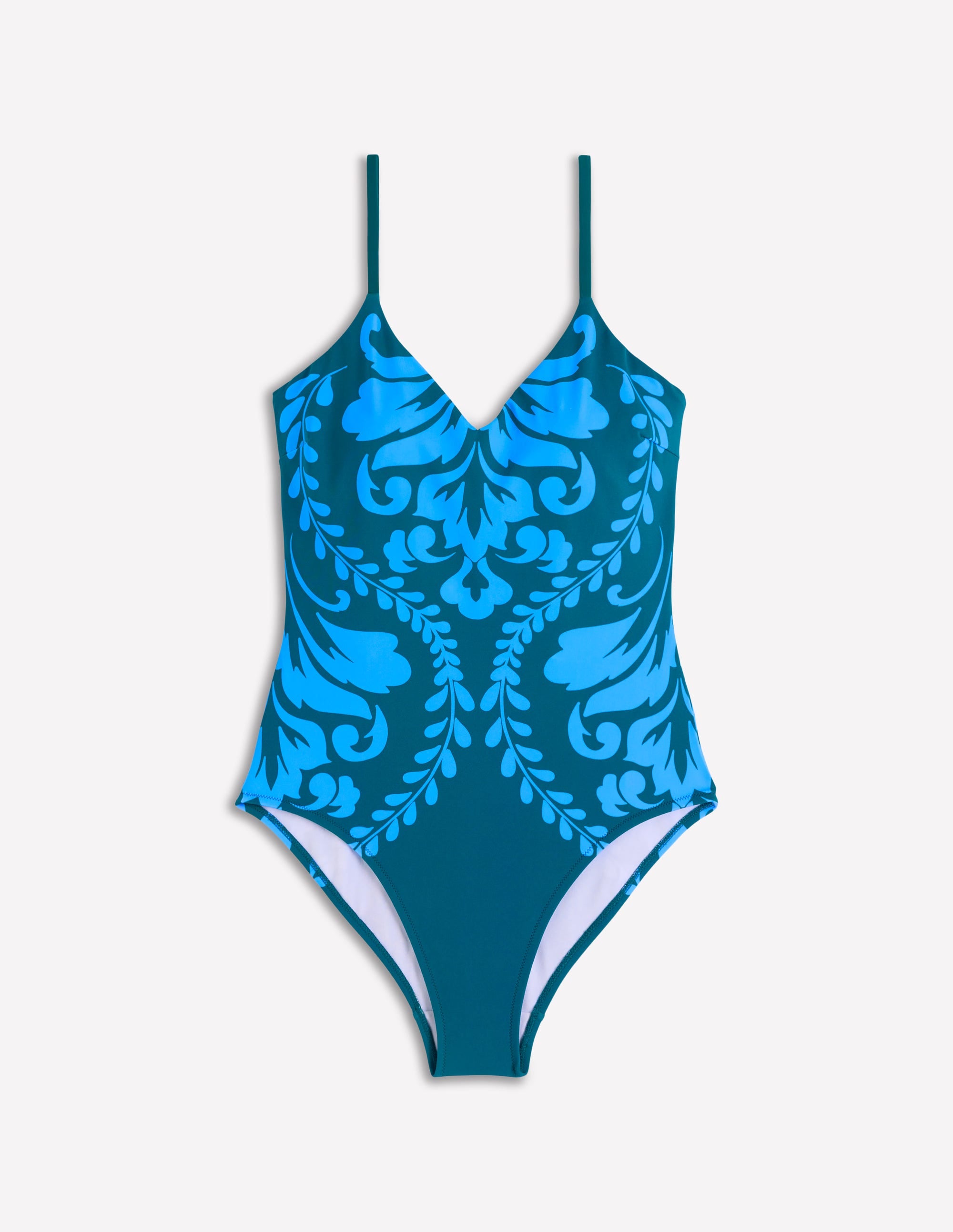 Palermo V Swimsuit-Green, Decorative Lattice - Image 7