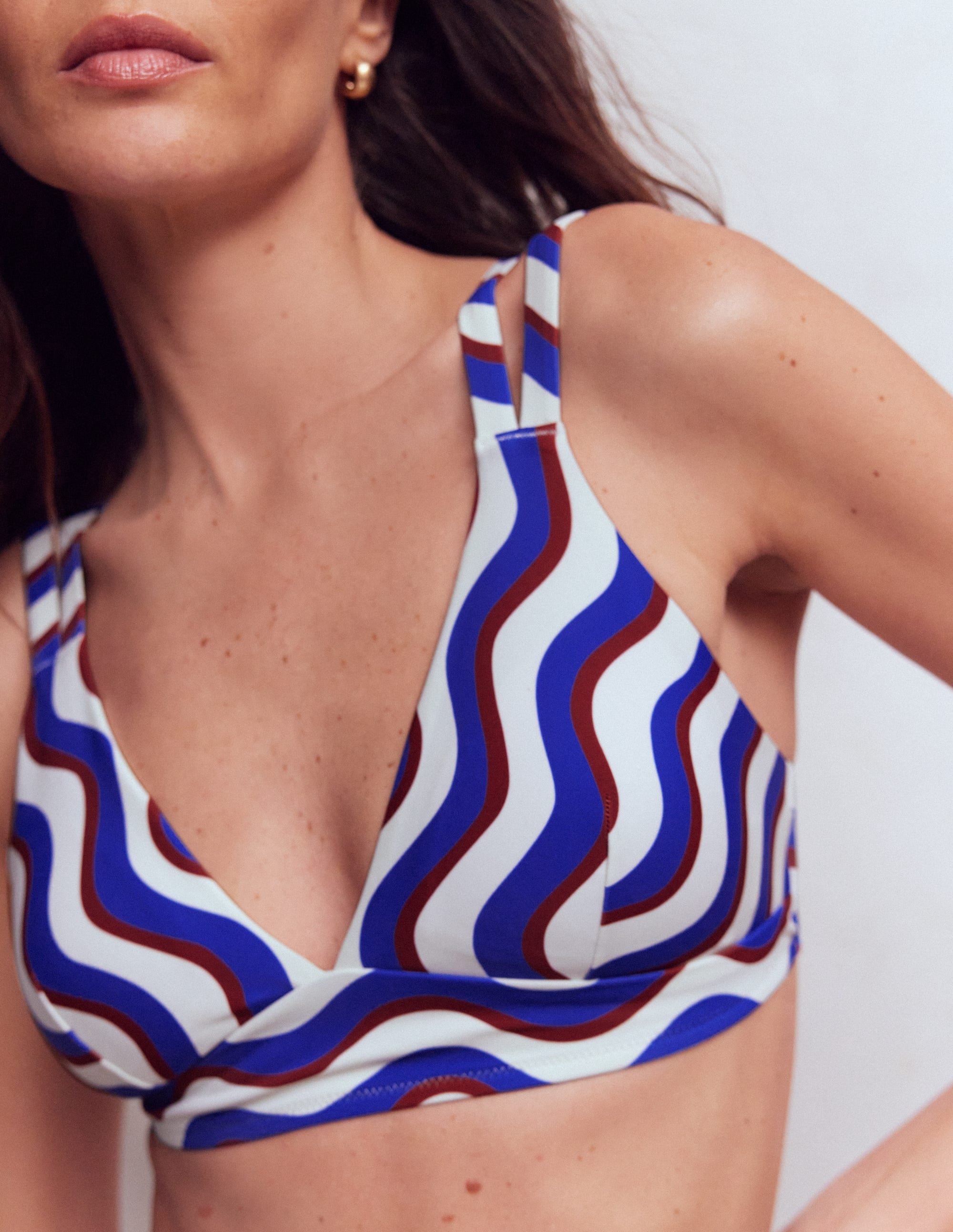 Arles Bikini Top-Multi, Wavy Stripe - Image 2