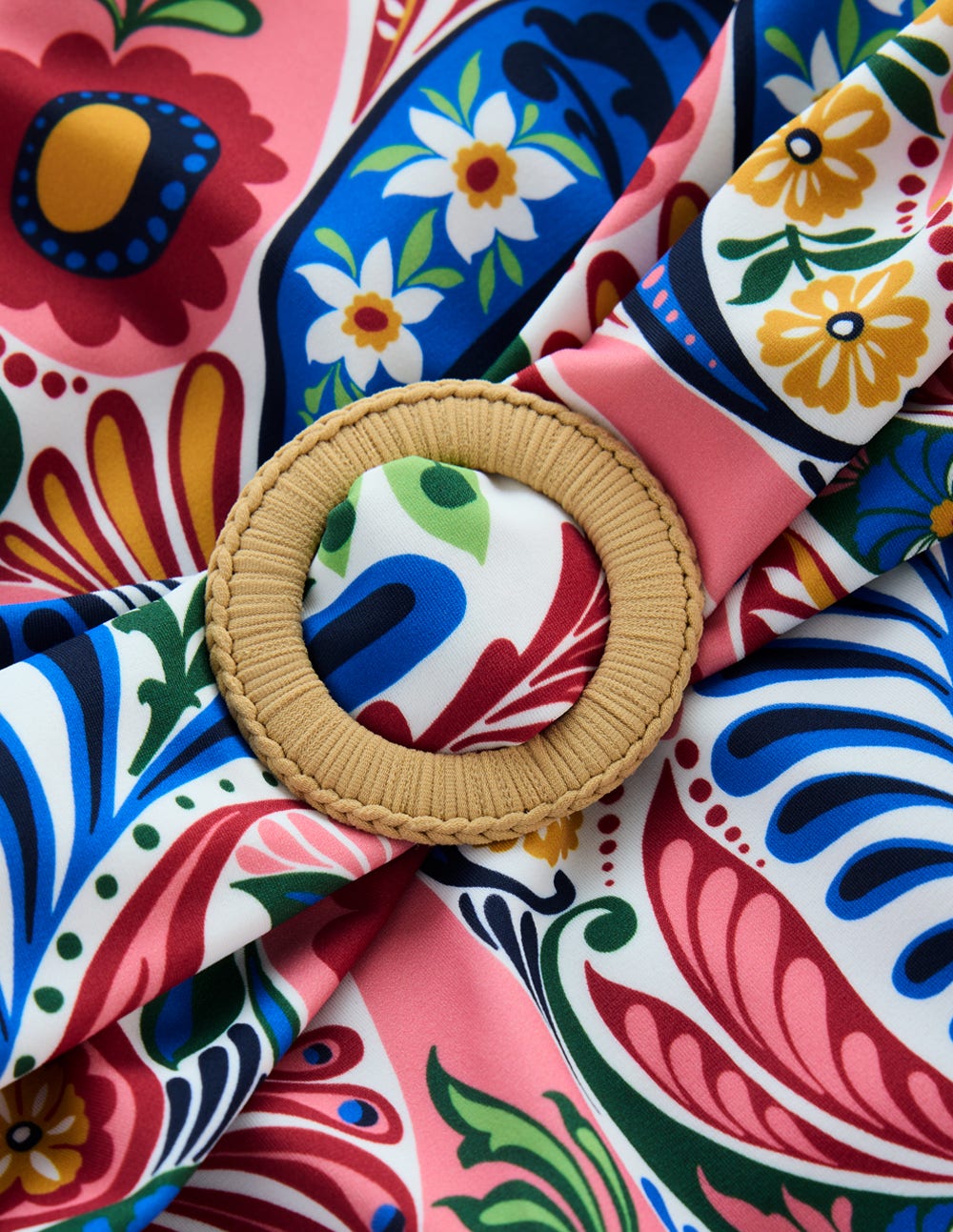 Sorrento Hoop Sash Swimsuit-Multi, Enchanted Paisley - Image 7