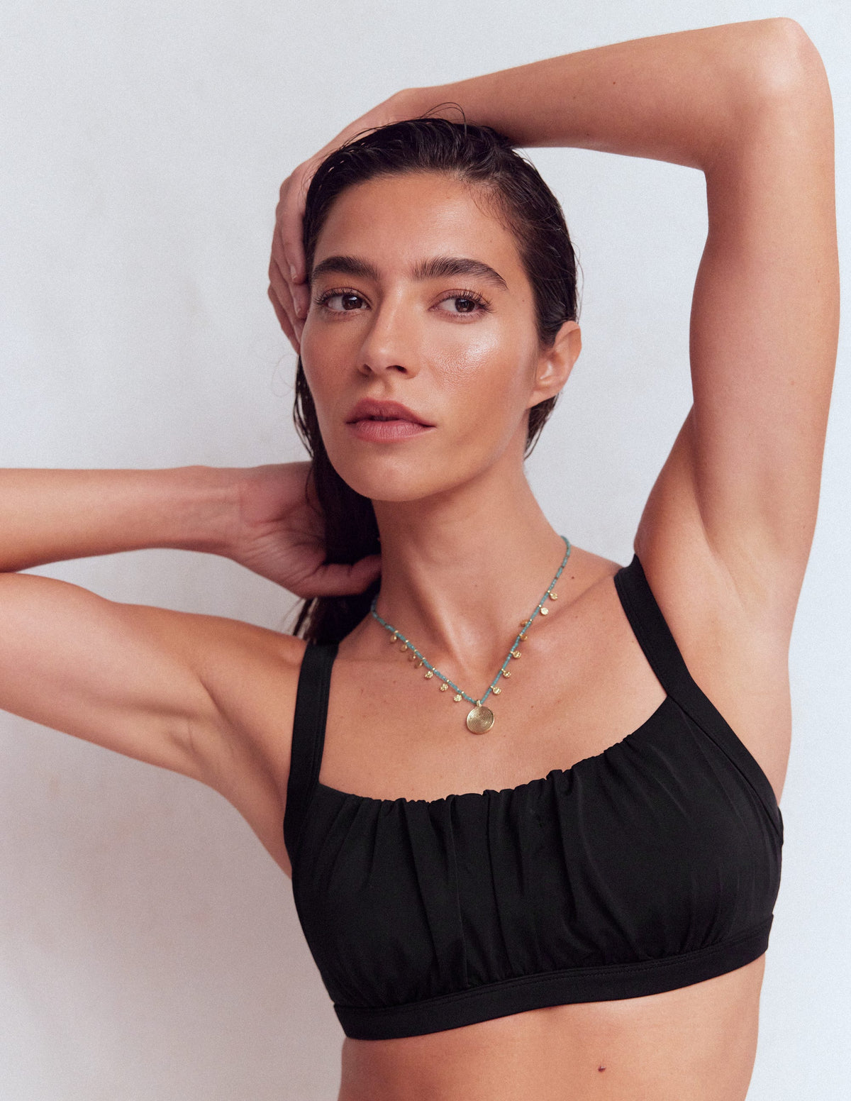 Skiathos Bikini Top-Black - Image 4