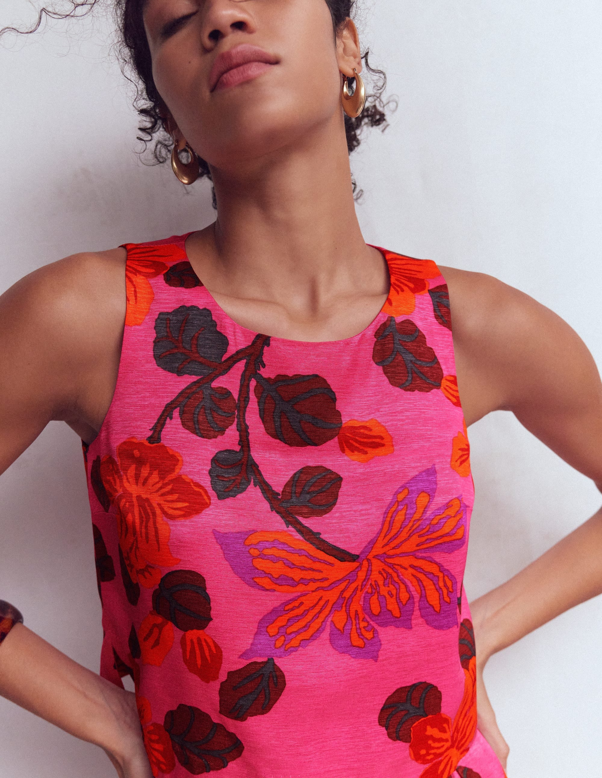 Occasion Shell Top-Multi, Elaborate Blossom - Image 2