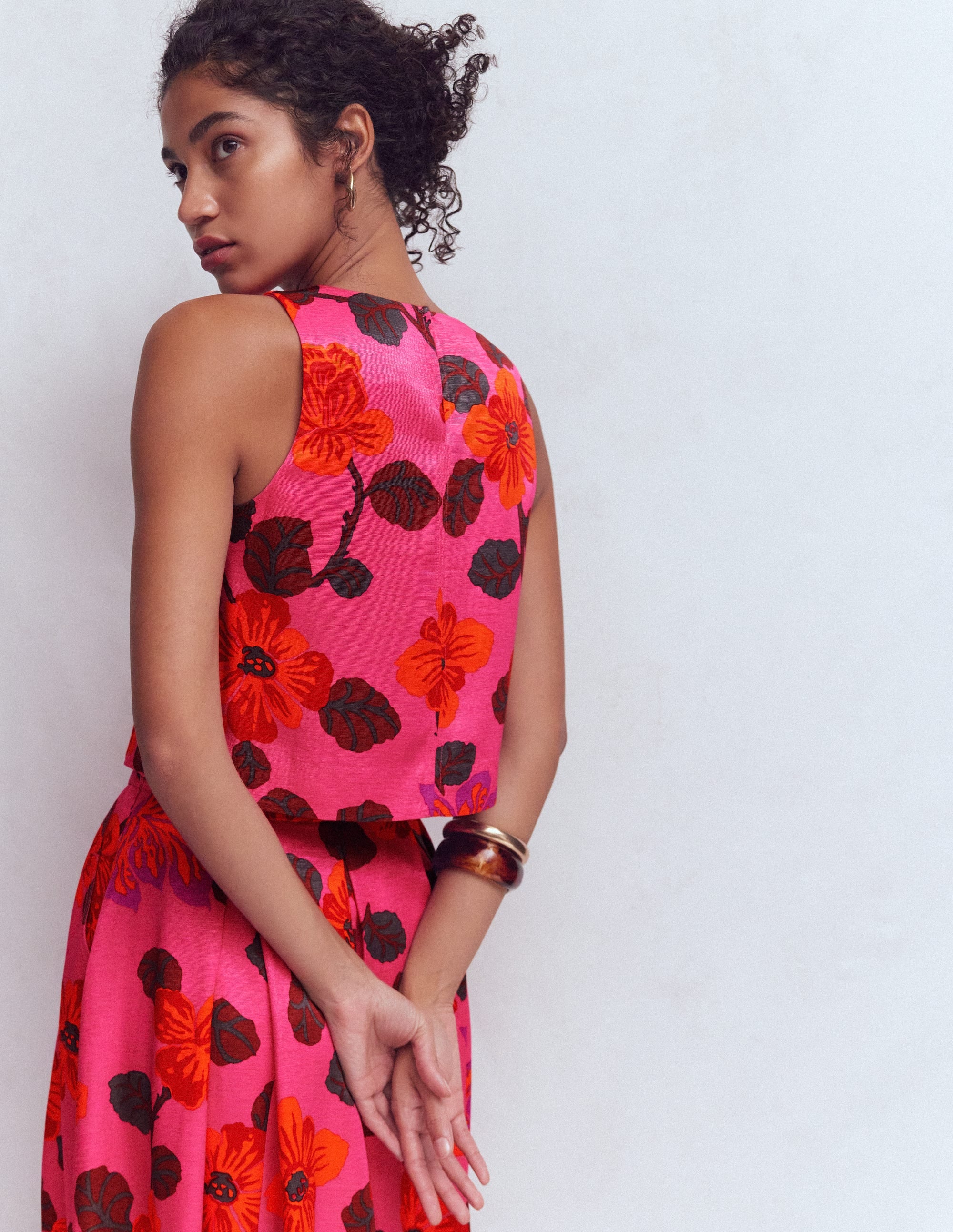 Occasion Shell Top-Multi, Elaborate Blossom - Image 3
