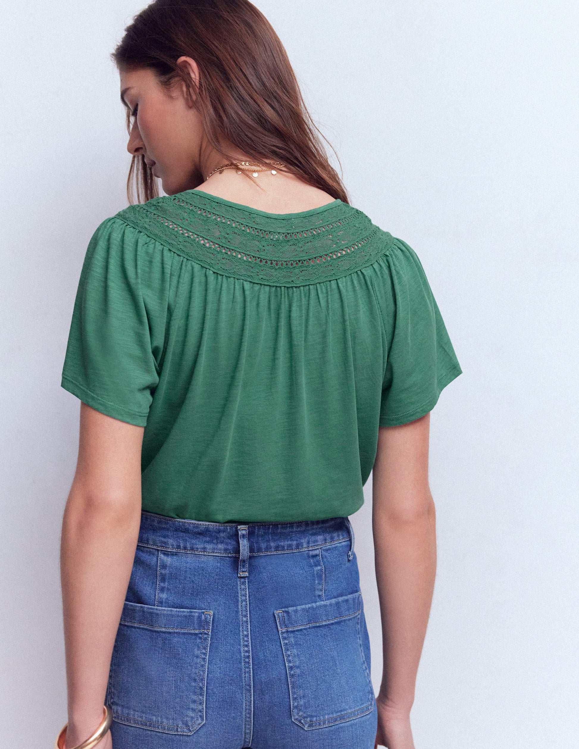 Edi Trim Detail T-shirt-Deep Sea-3