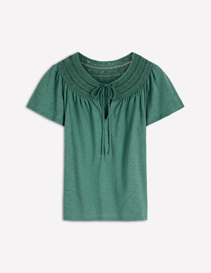 Edi Trim Detail T-shirt-Deep Sea-5