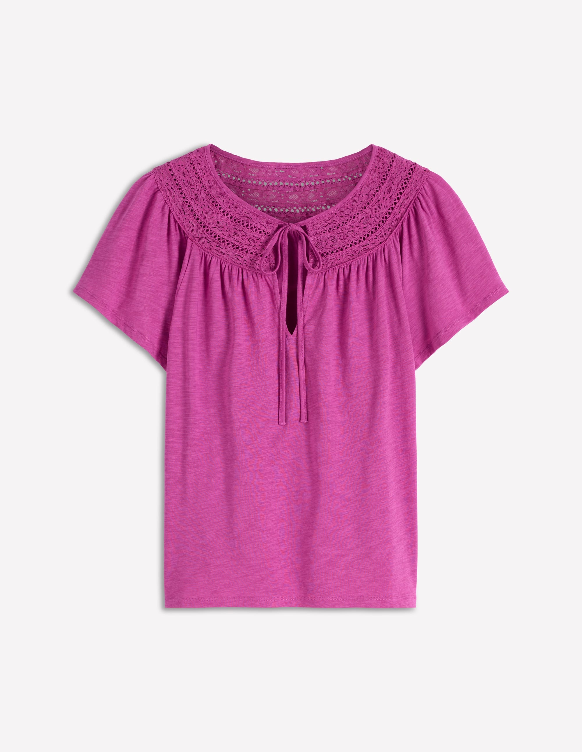 Edi Trim Detail T-shirt-Passion Flower - Image 5