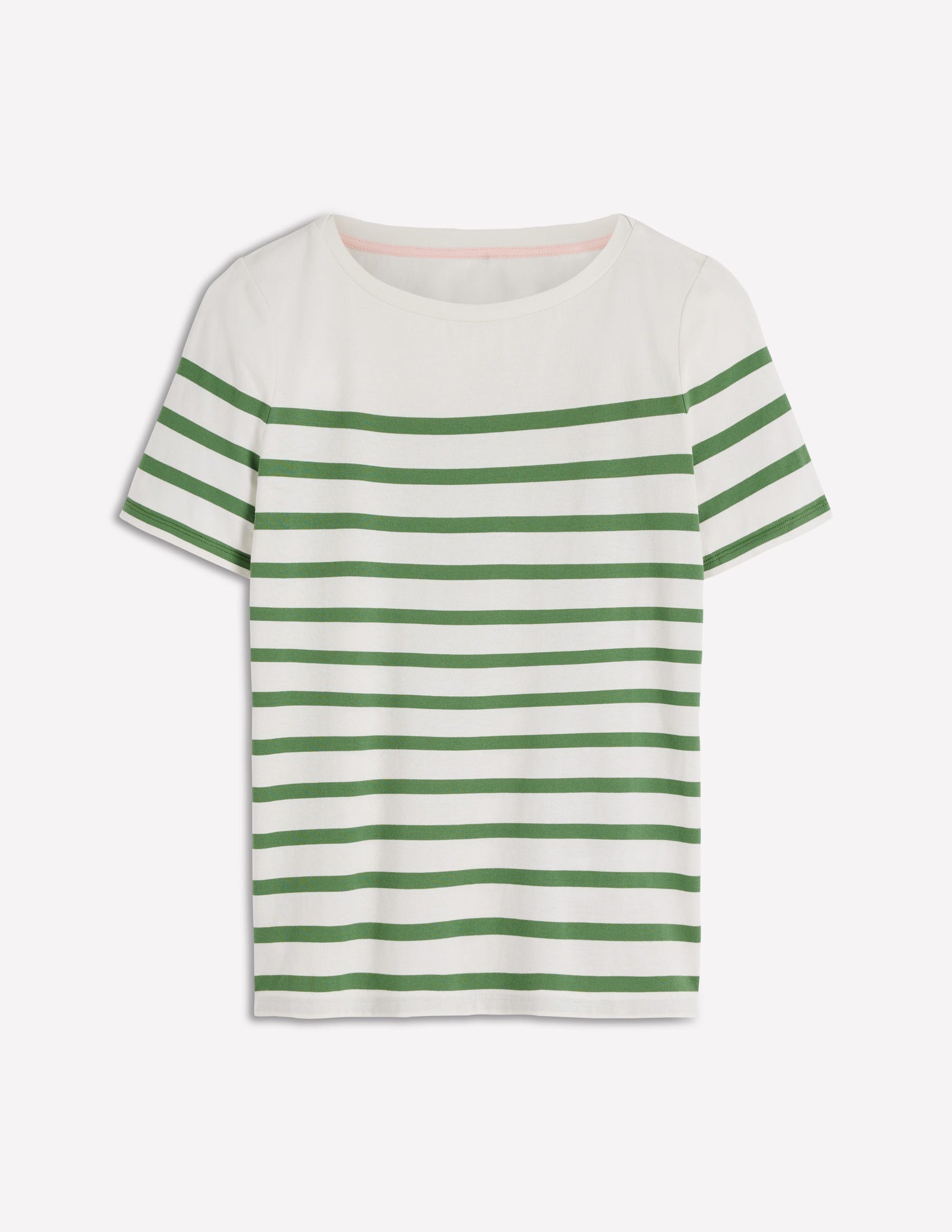Olivia Short Sleeve Breton-Fairway and Ivory Stripe-5