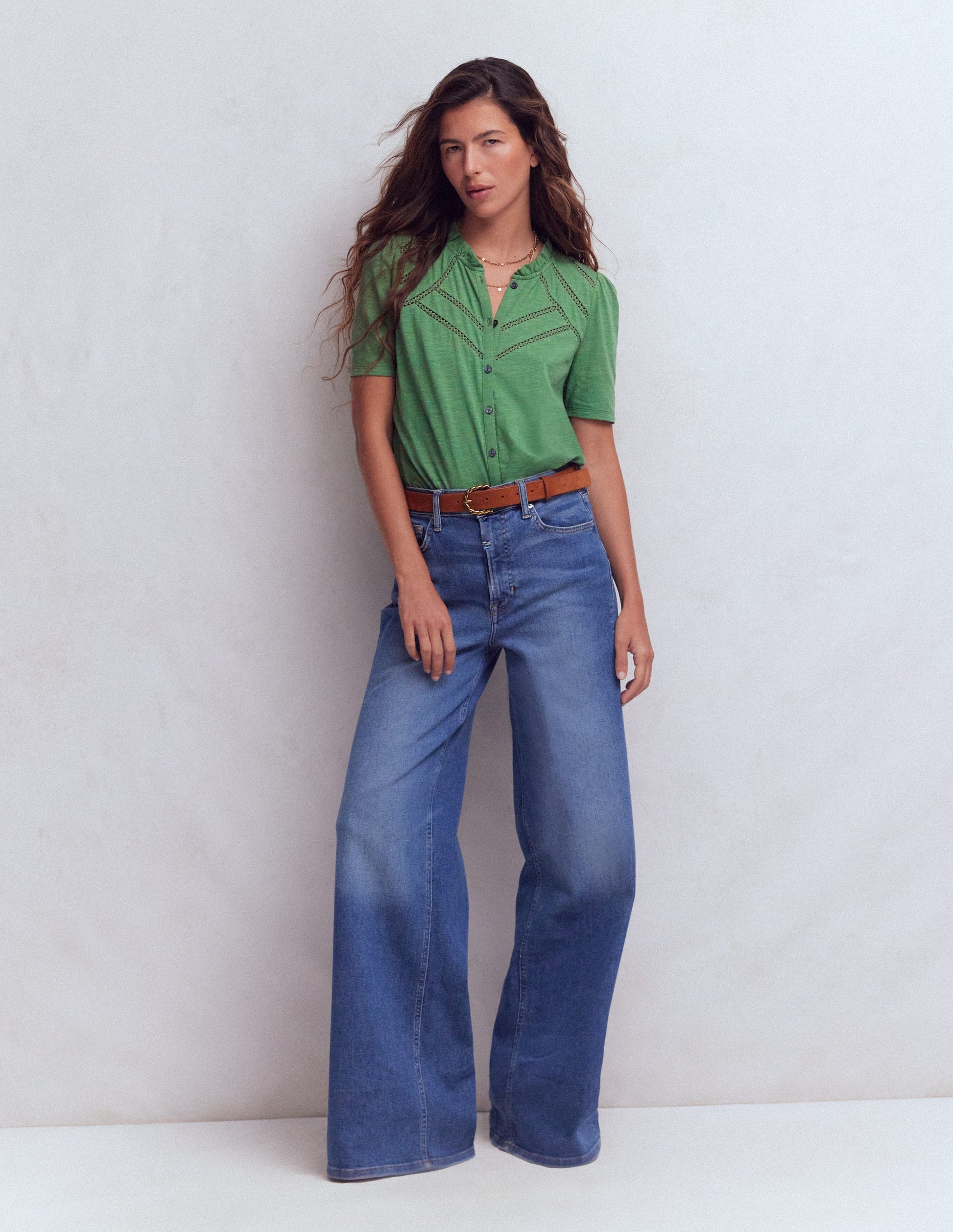 Bea Short Sleeve Shirt-Comfrey-4