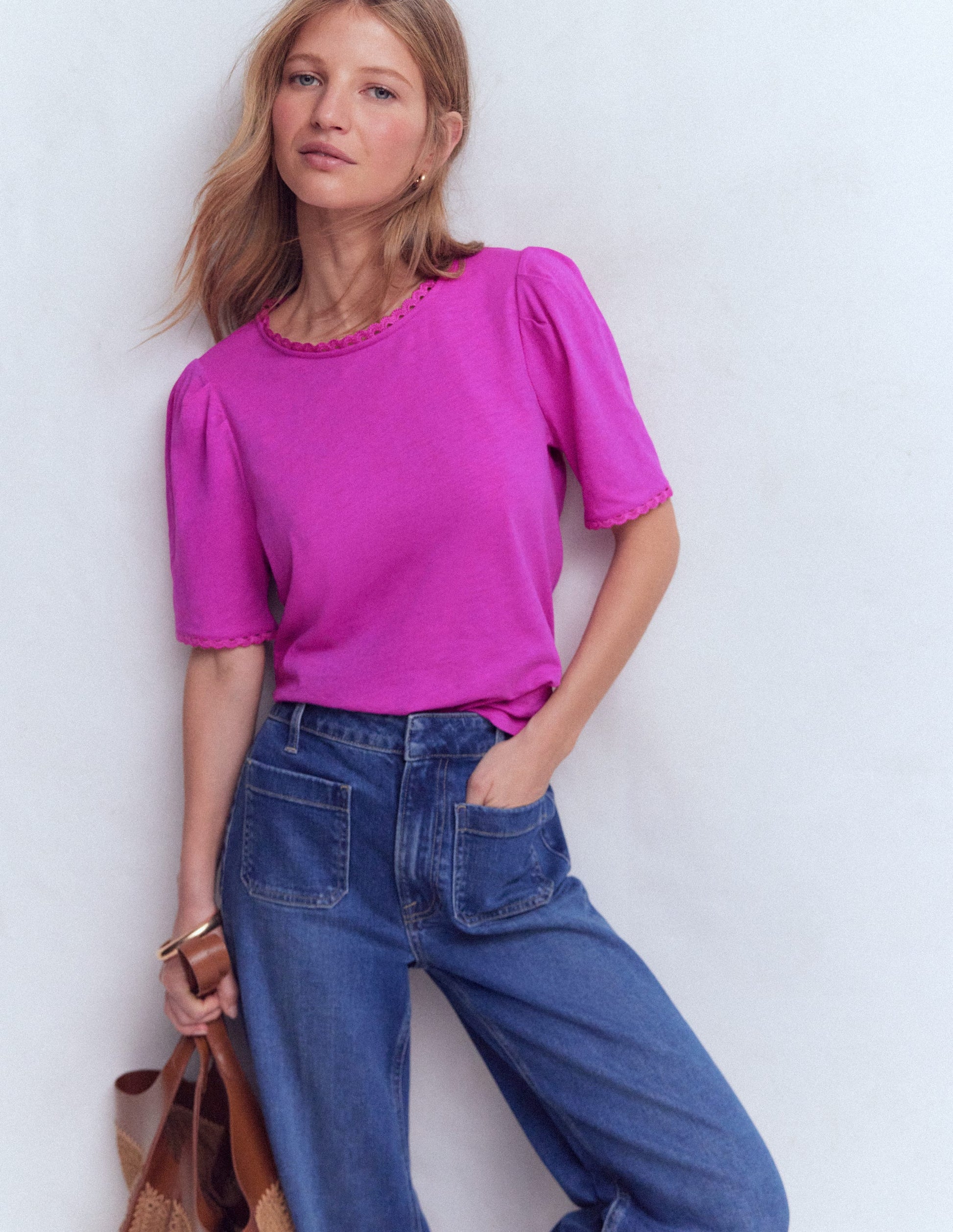 Ali Scallop T-Shirt-Passion Flower-1