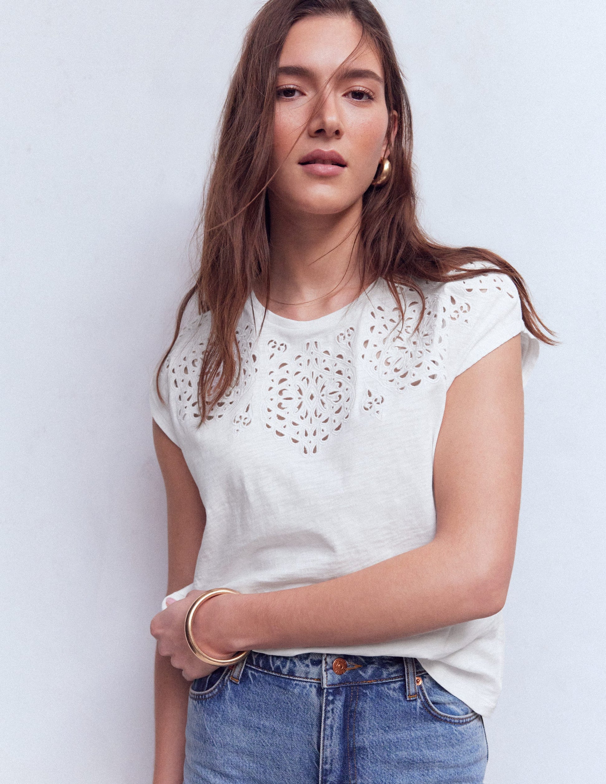 Willow Broderie T-Shirt-BRILLIANT WHITE-4