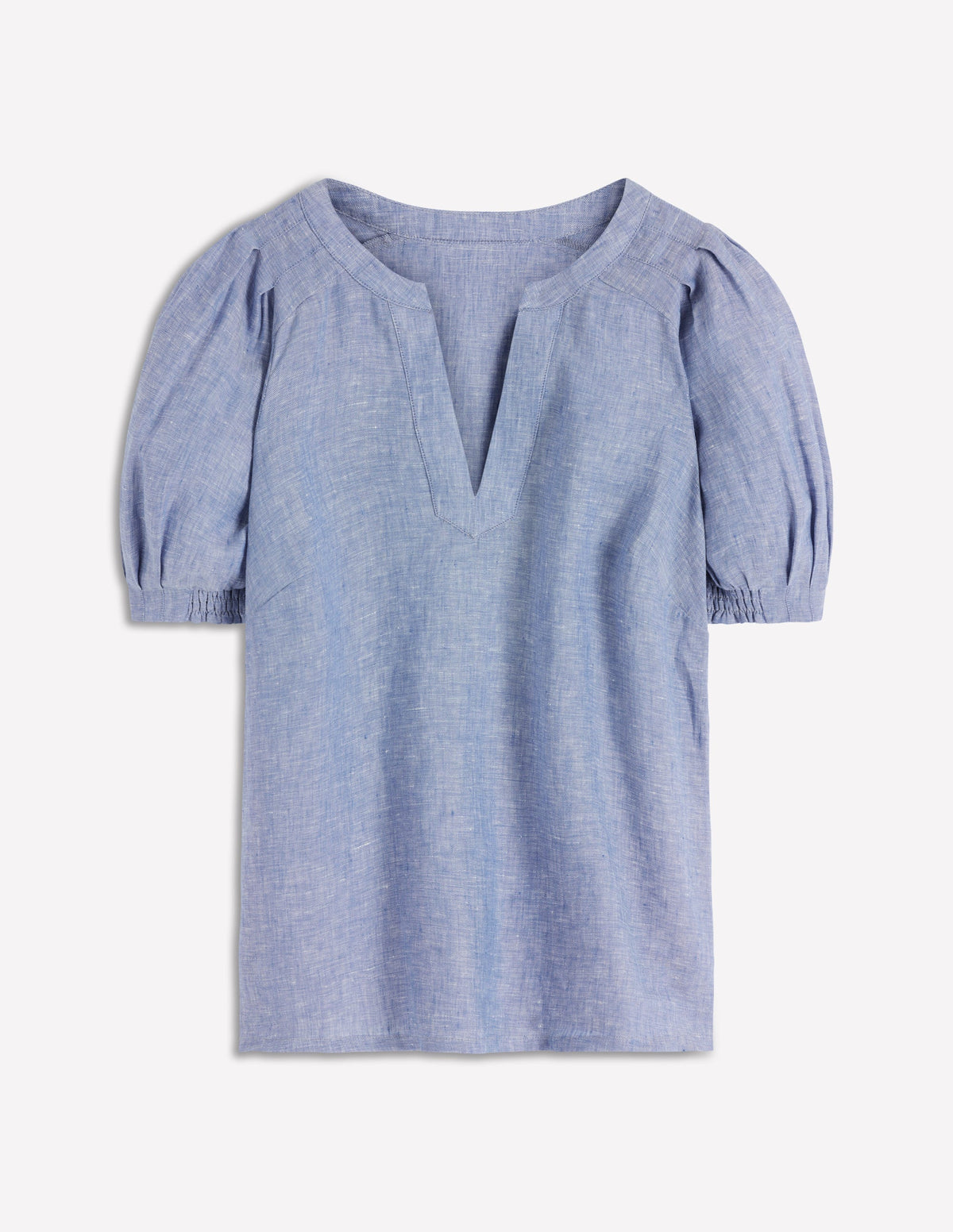 Rae Linen Top-Chambray - Image 5