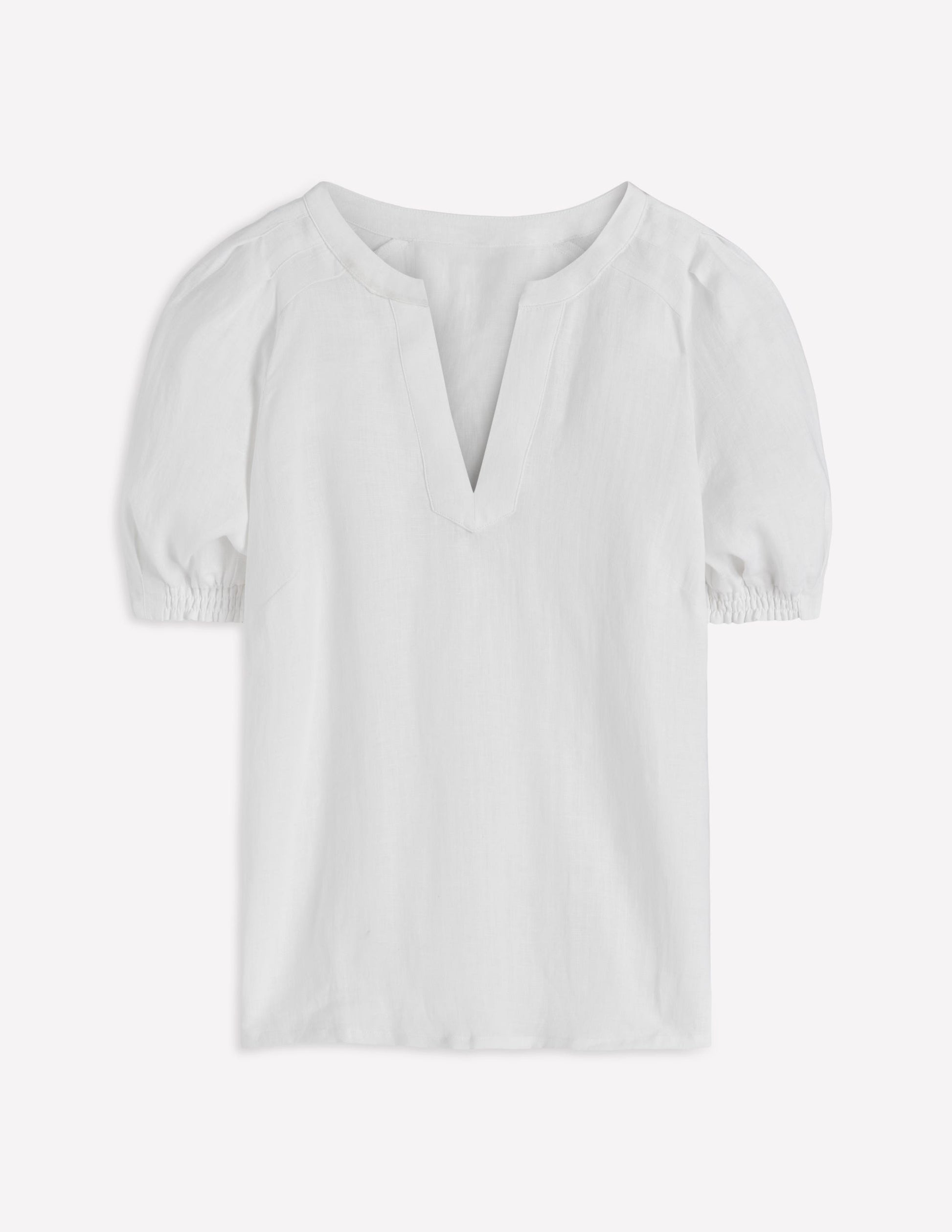 Rae Linen Top-White-4