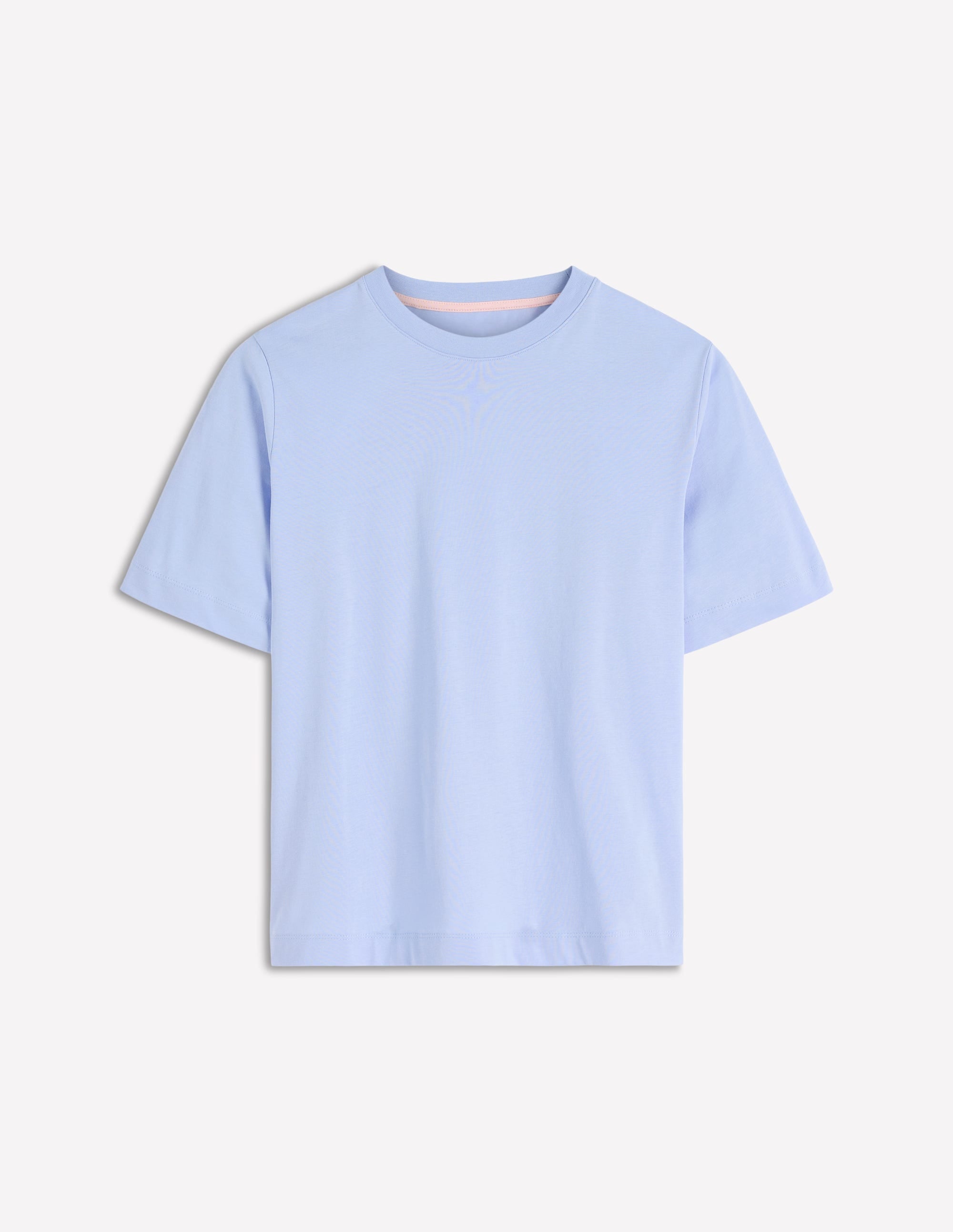 Relaxed Cotton T-shirt-Brunnera Blue - Image 5