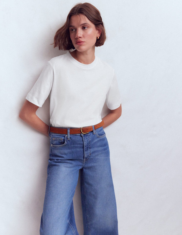 Ren Relaxed Cotton T-shirt-White