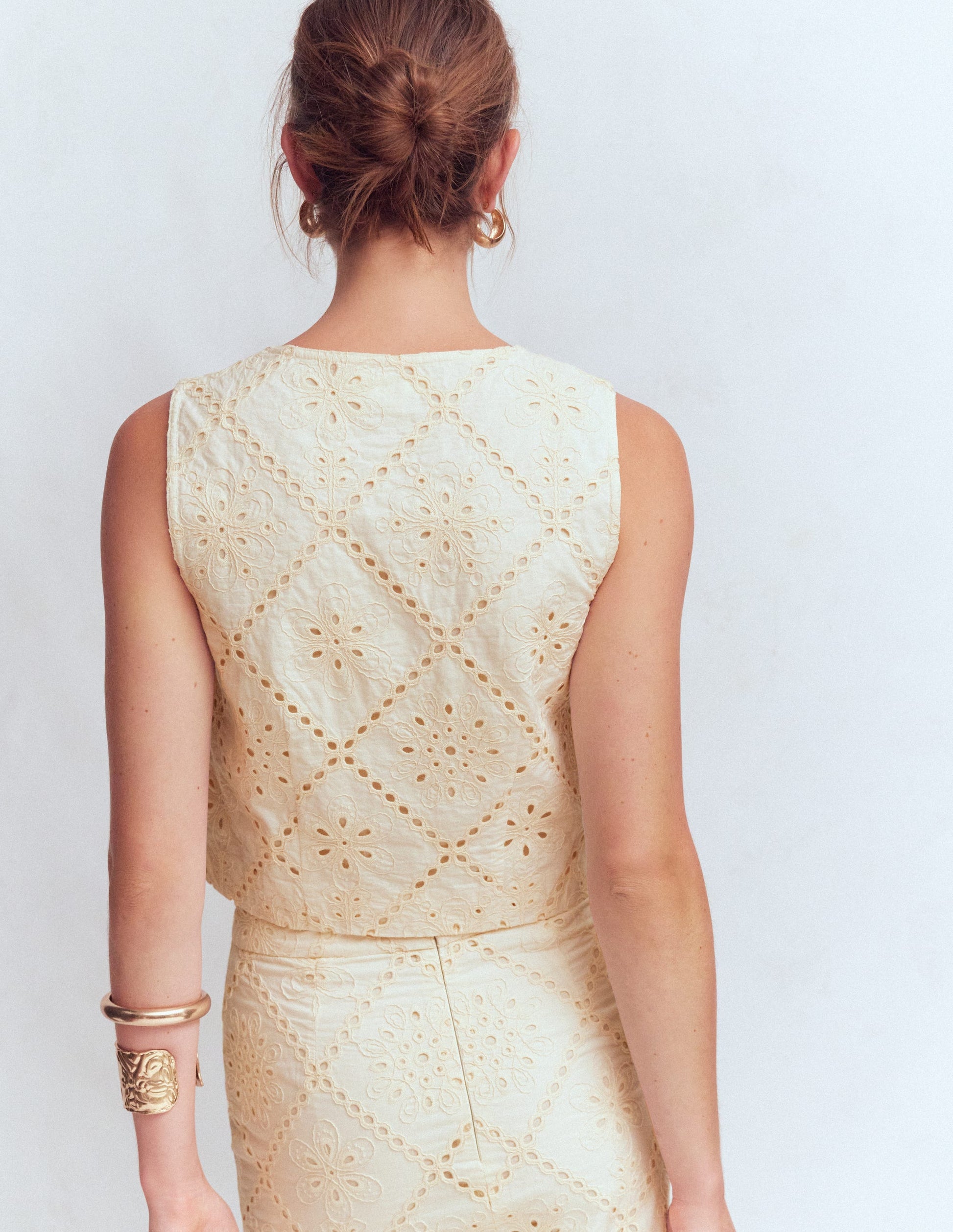 Andrea Cotton Shell Top-Ivory broderie-3